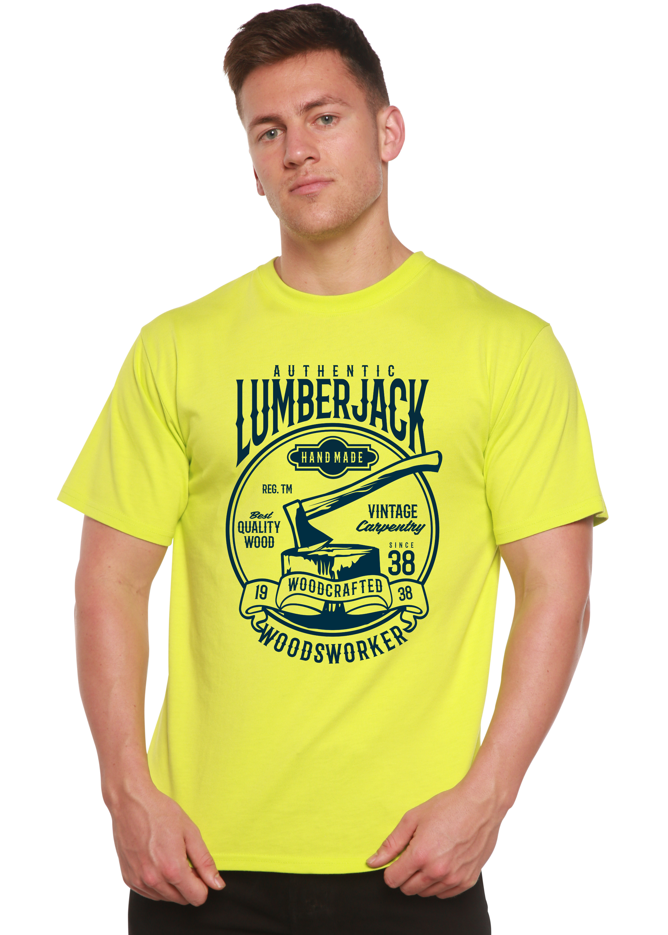 Authentic Lumberjack Men's Bamboo Viscose/Organic Cotton Short Sleeve Graphic T-Shirt - The7Letter
