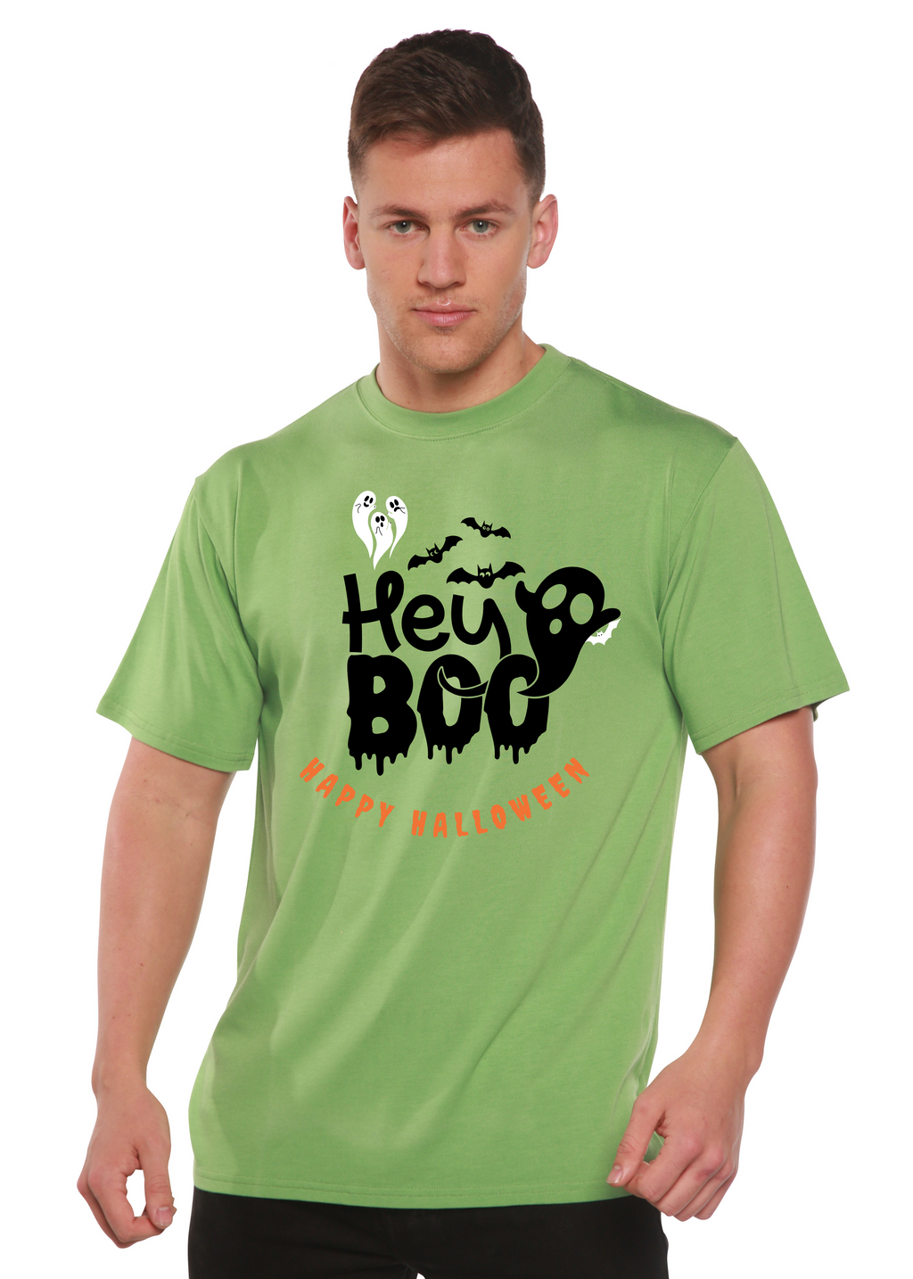 Hey Boo Men's Bamboo Viscose/Organic Cotton Short Sleeve Graphic T-Shirt - The7Letter