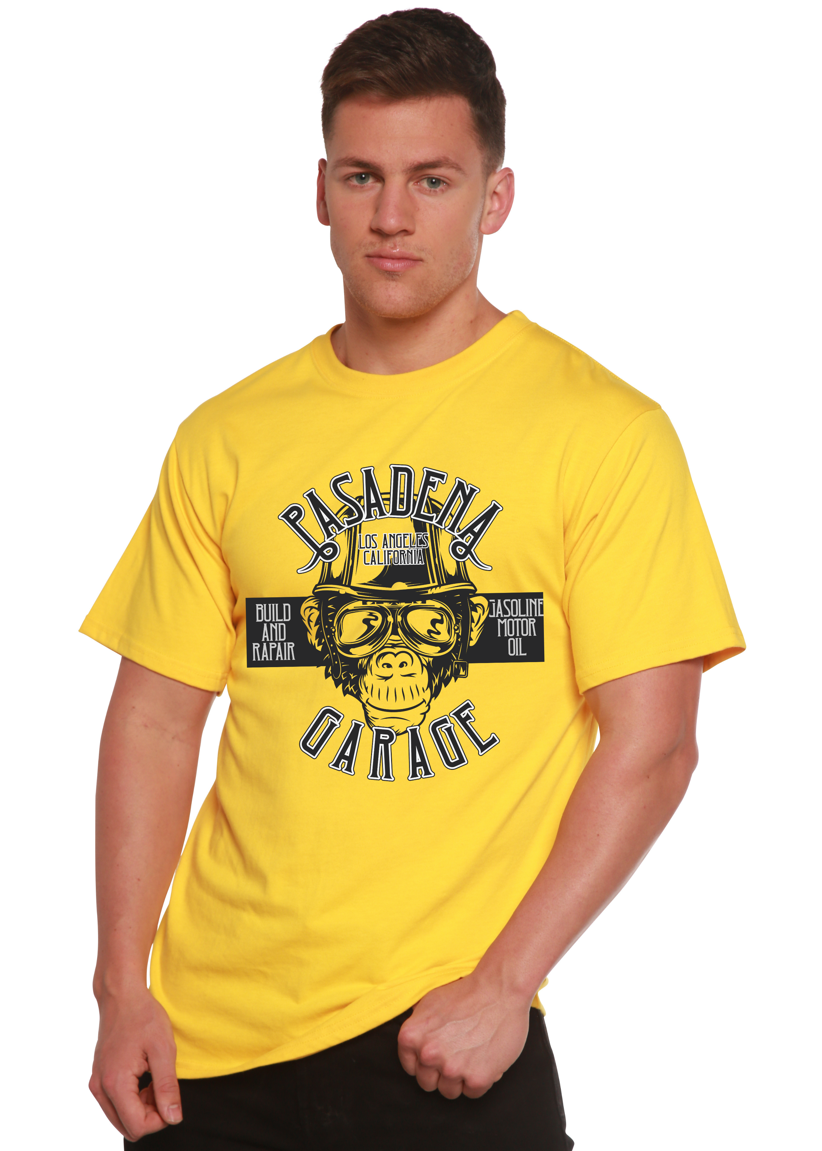 Pasadena Garage Men's Bamboo Viscose/Organic Cotton Short Sleeve Graphic T-Shirt - The7Letter