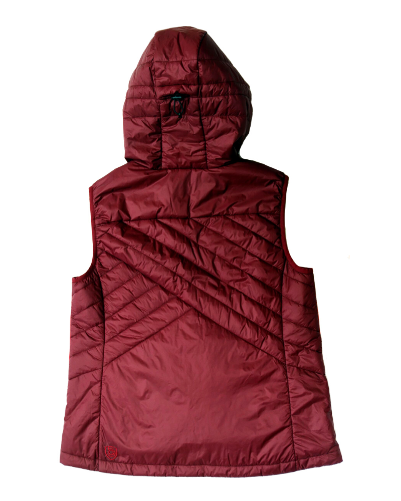 Powerstripe Eco-Friendly Down Hooded Vest - The7Letter