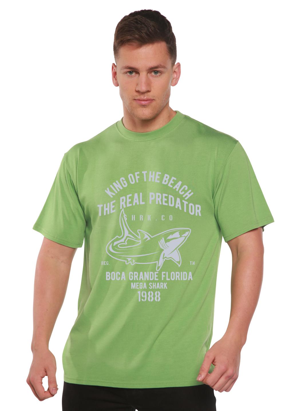 Shark Real Spun Bamboo® Men's Bamboo Viscose/Organic Cotton Short Sleeve Graphic T-Shirt - The7Letter