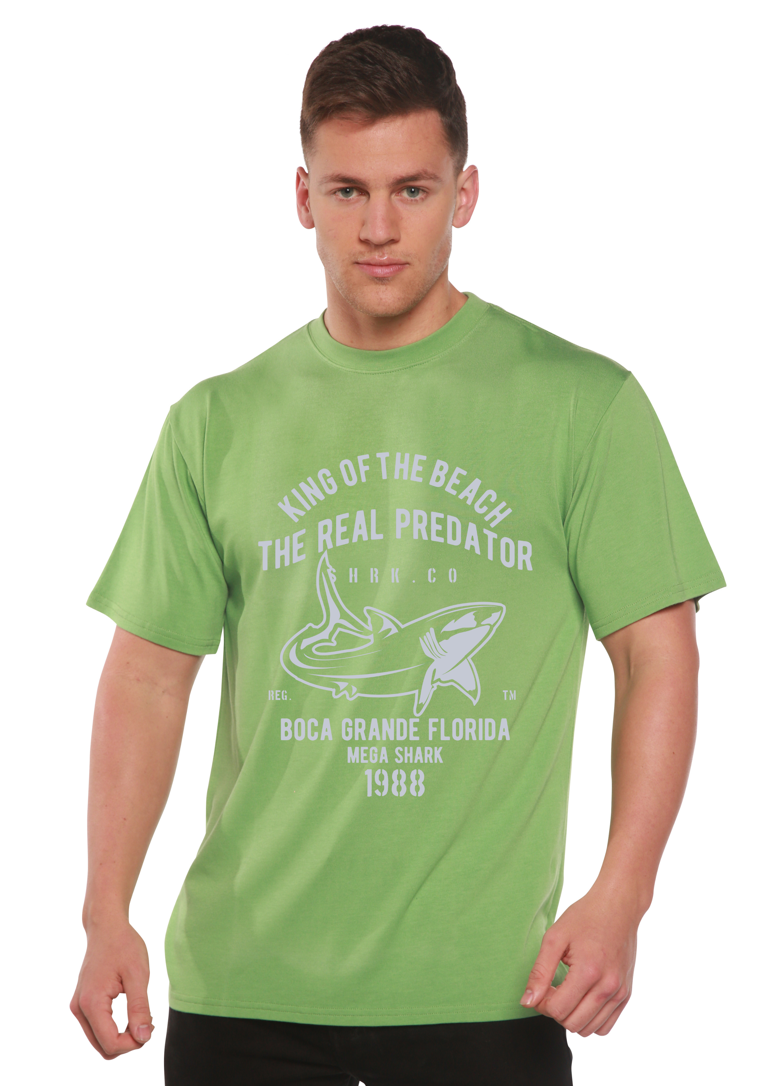 Shark Real Spun Bamboo® Men's Bamboo Viscose/Organic Cotton Short Sleeve Graphic T-Shirt - The7Letter