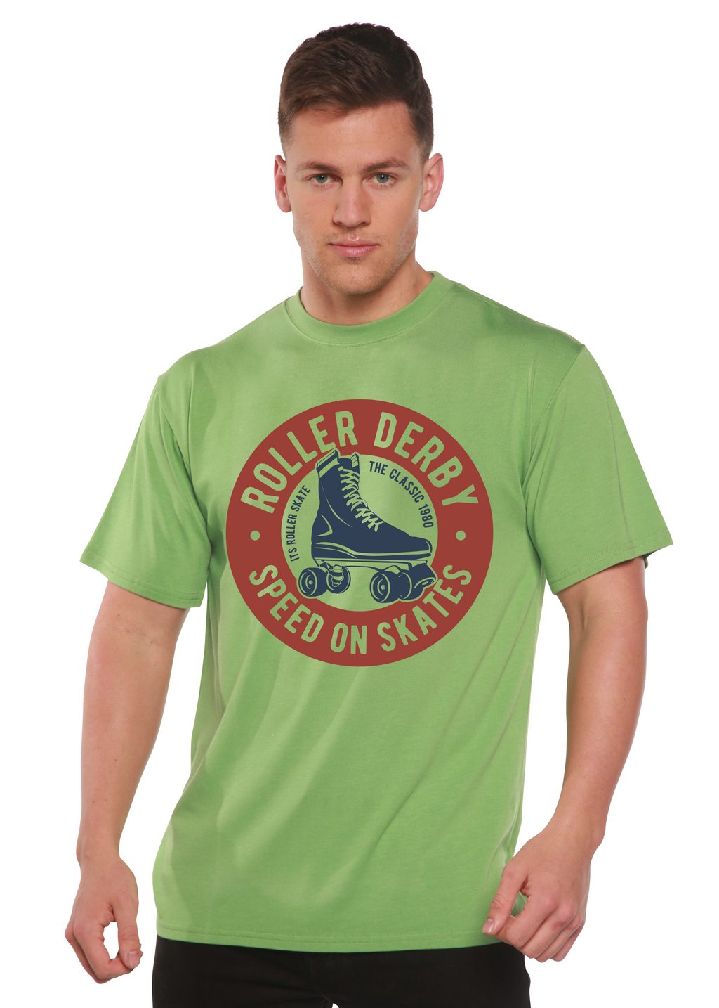 Roller Derby Spun Bamboo® Men's Bamboo Viscose/Organic Cotton Short Sleeve Graphic T-Shirt - The7Letter