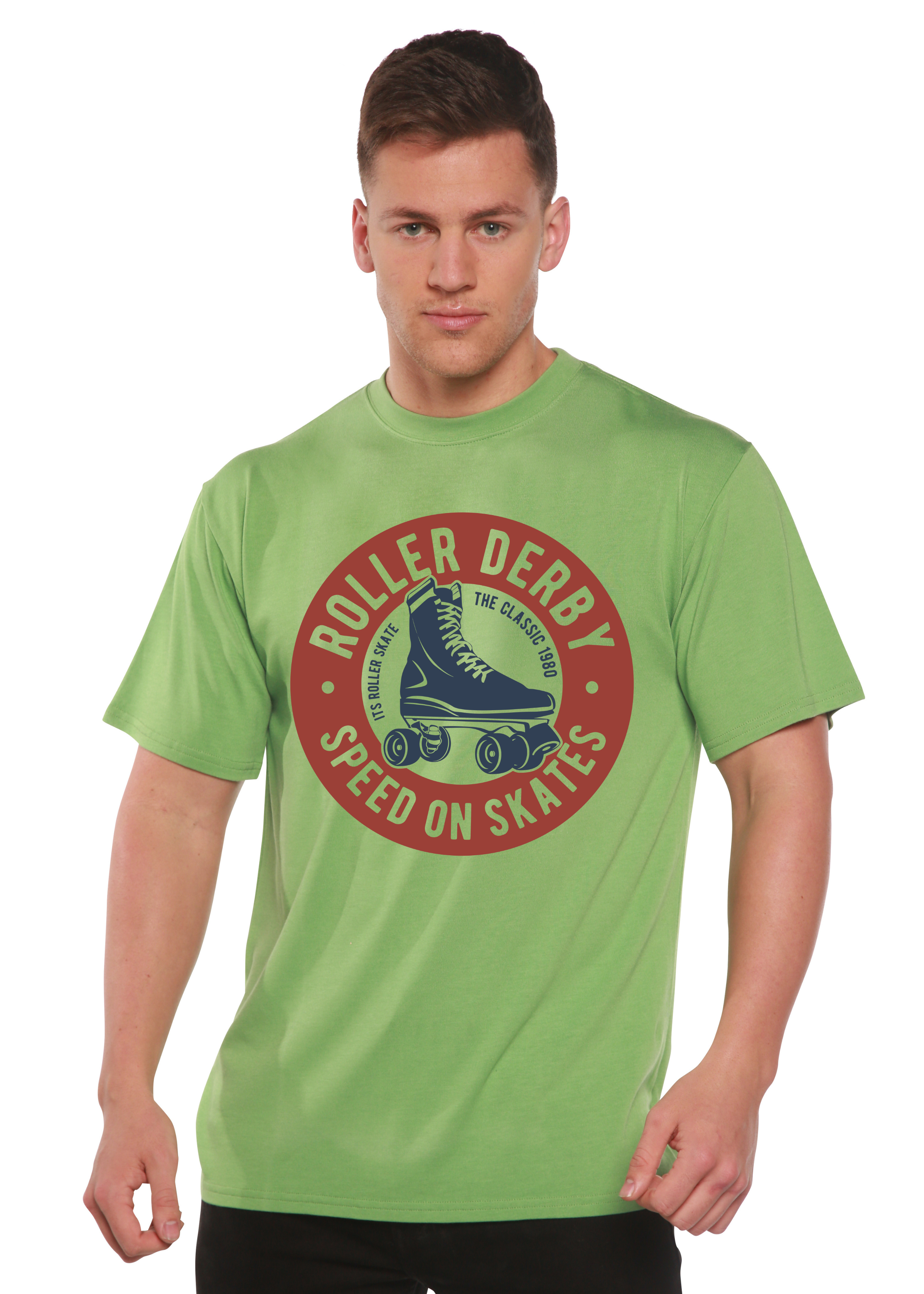 Roller Derby Spun Bamboo® Men's Bamboo Viscose/Organic Cotton Short Sleeve Graphic T-Shirt - The7Letter