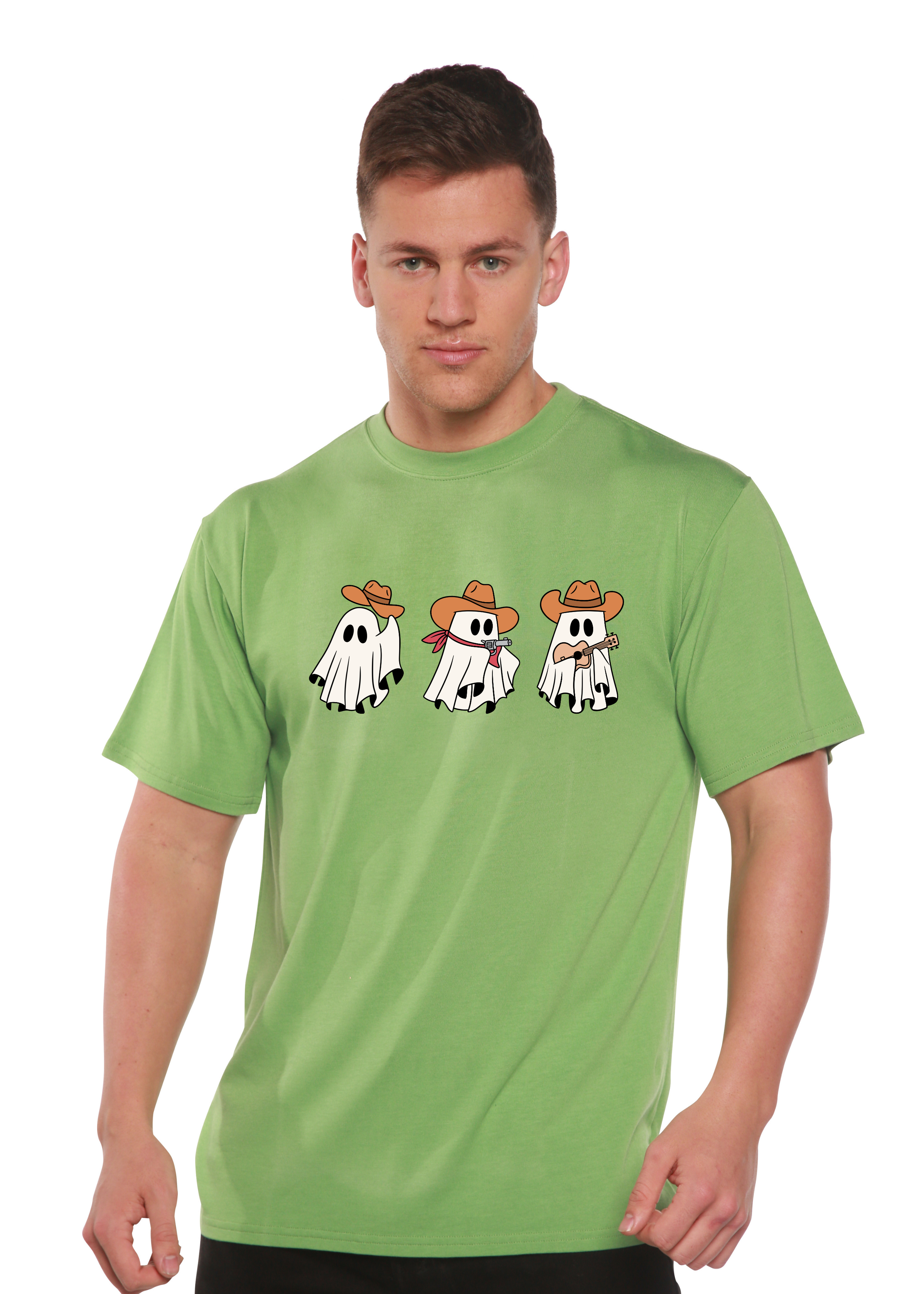 Cowboy Ghosts Unisex Bamboo Viscose/Organic Cotton Short Sleeve Graphic T-Shirt - The7Letter