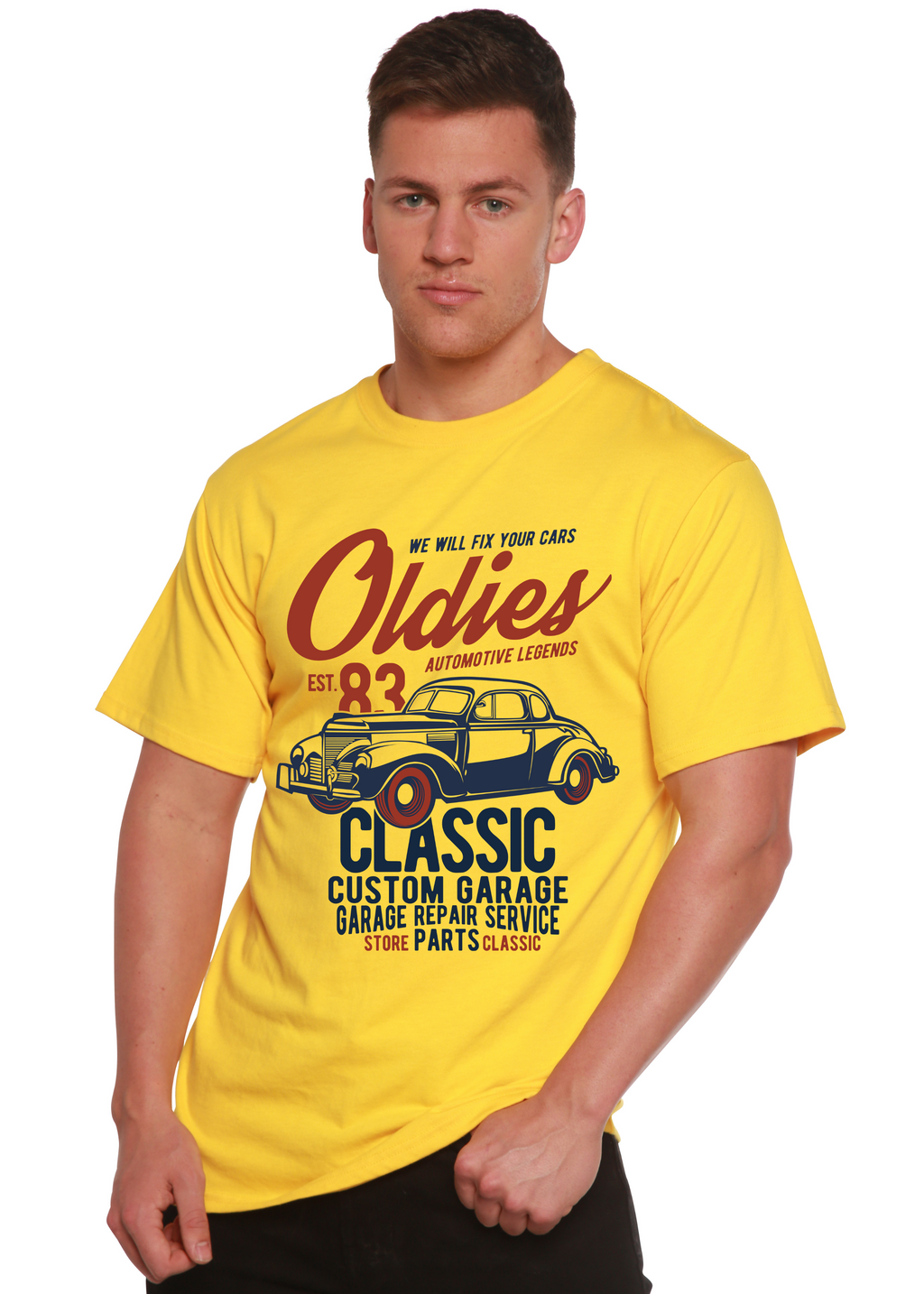Oldies Spun Bamboo® Men's Bamboo Viscose/Organic Cotton Short Sleeve Graphic T-Shirt - The7Letter