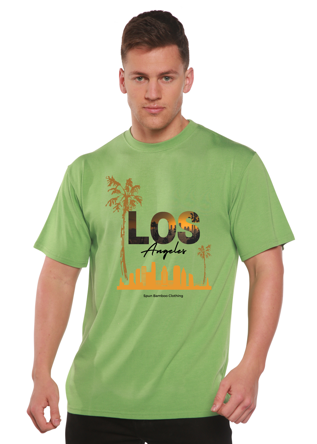 Los Angeles Unisex Bamboo Viscose/Organic Cotton Short Sleeve Graphic T-Shirt - The7Letter