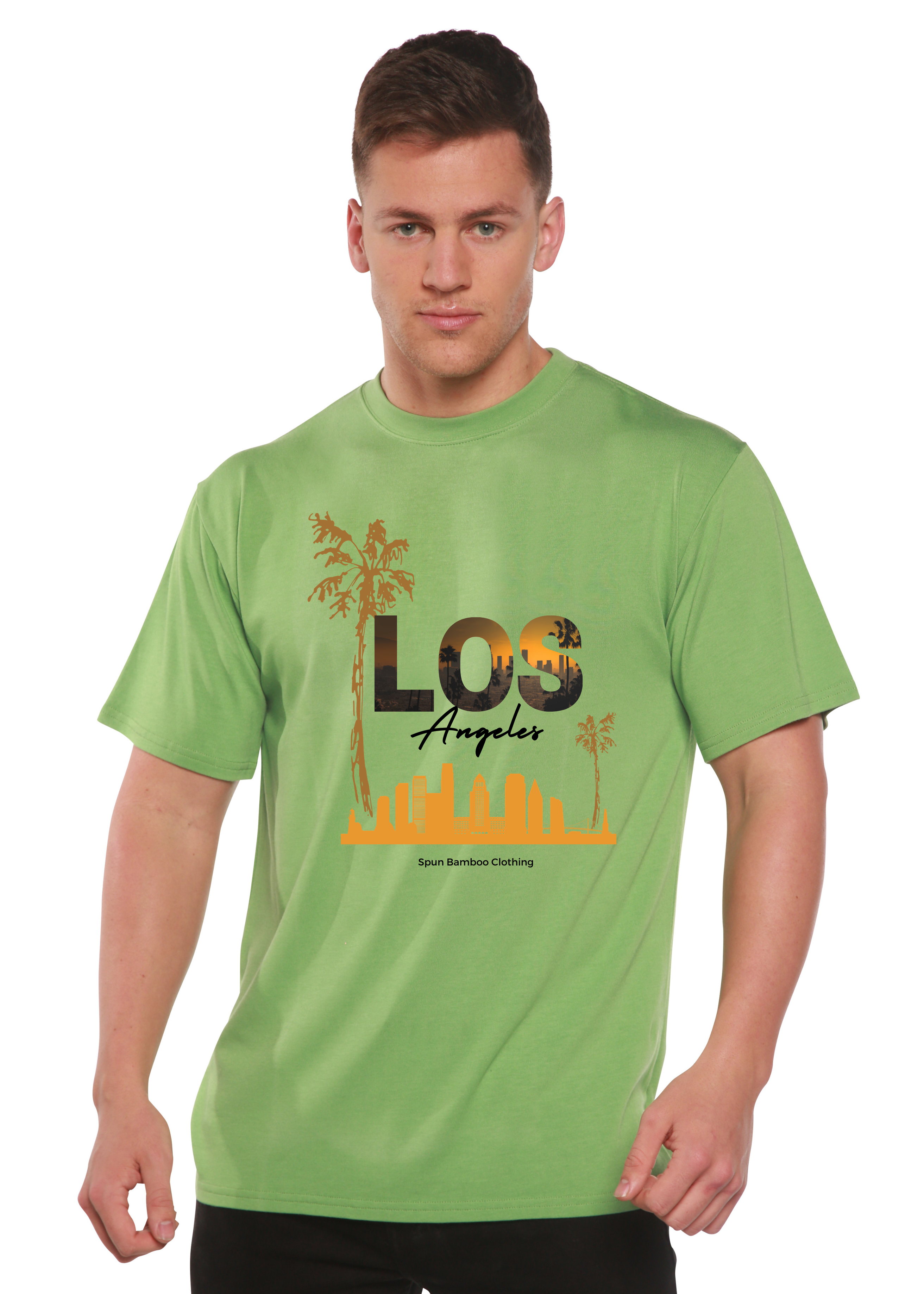 Los Angeles Unisex Bamboo Viscose/Organic Cotton Short Sleeve Graphic T-Shirt - The7Letter