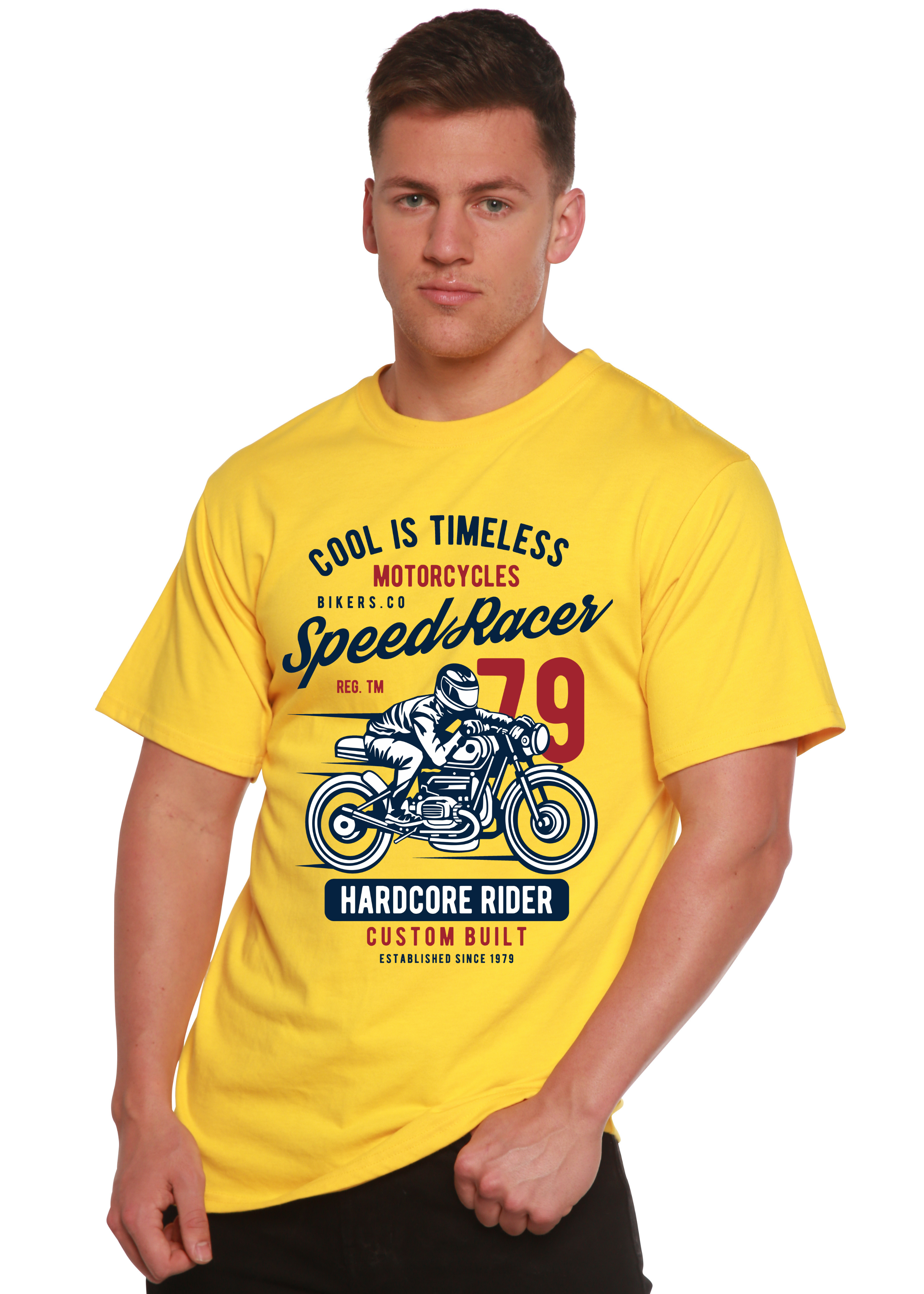 Speed Racer Spun Bamboo® Men's Bamboo Viscose/Organic Cotton Short Sleeve Graphic T-Shirt - The7Letter