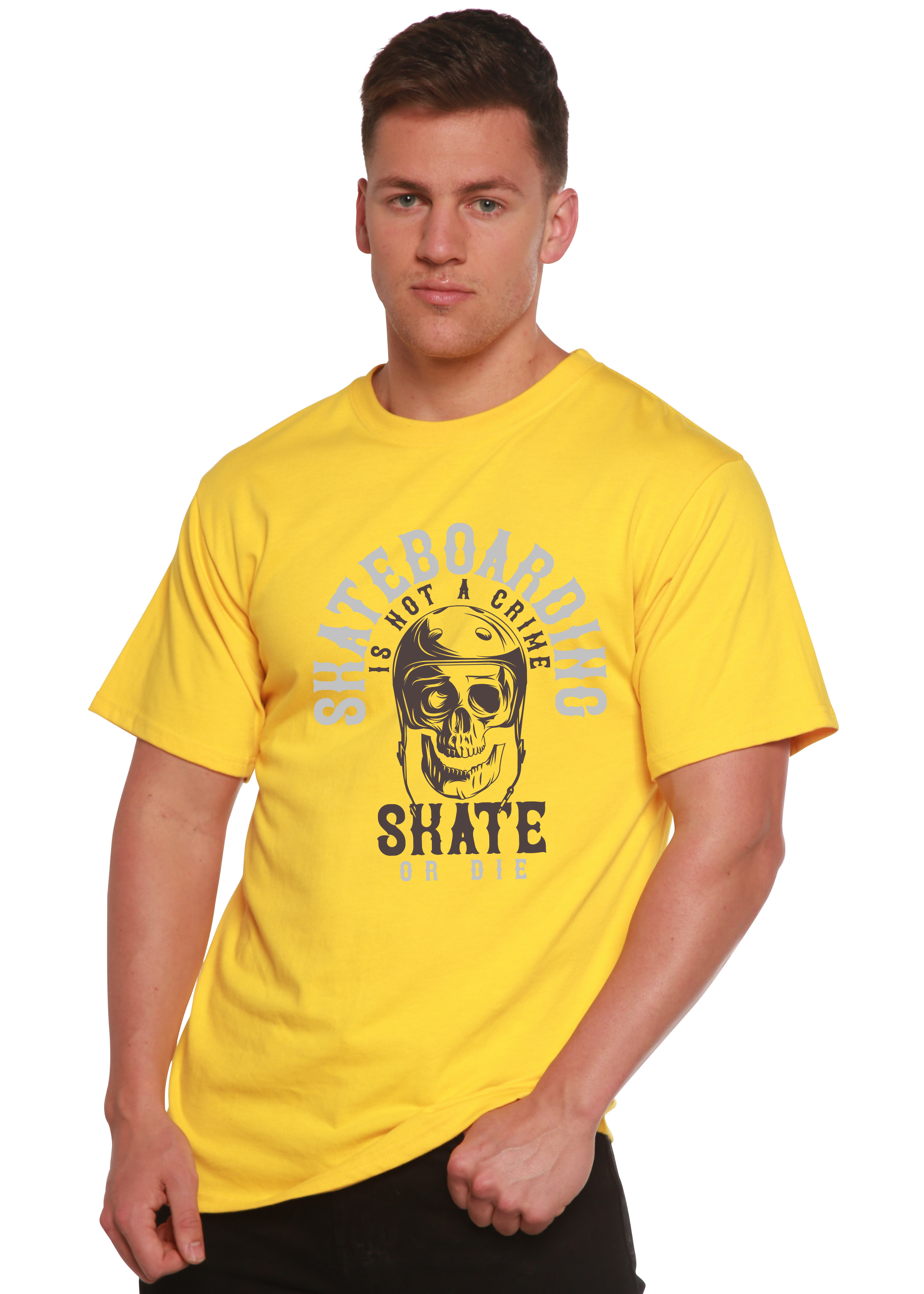 Skate Boarding Men's Bamboo Viscose/Organic Cotton Short Sleeve Graphic T-Shirt - The7Letter