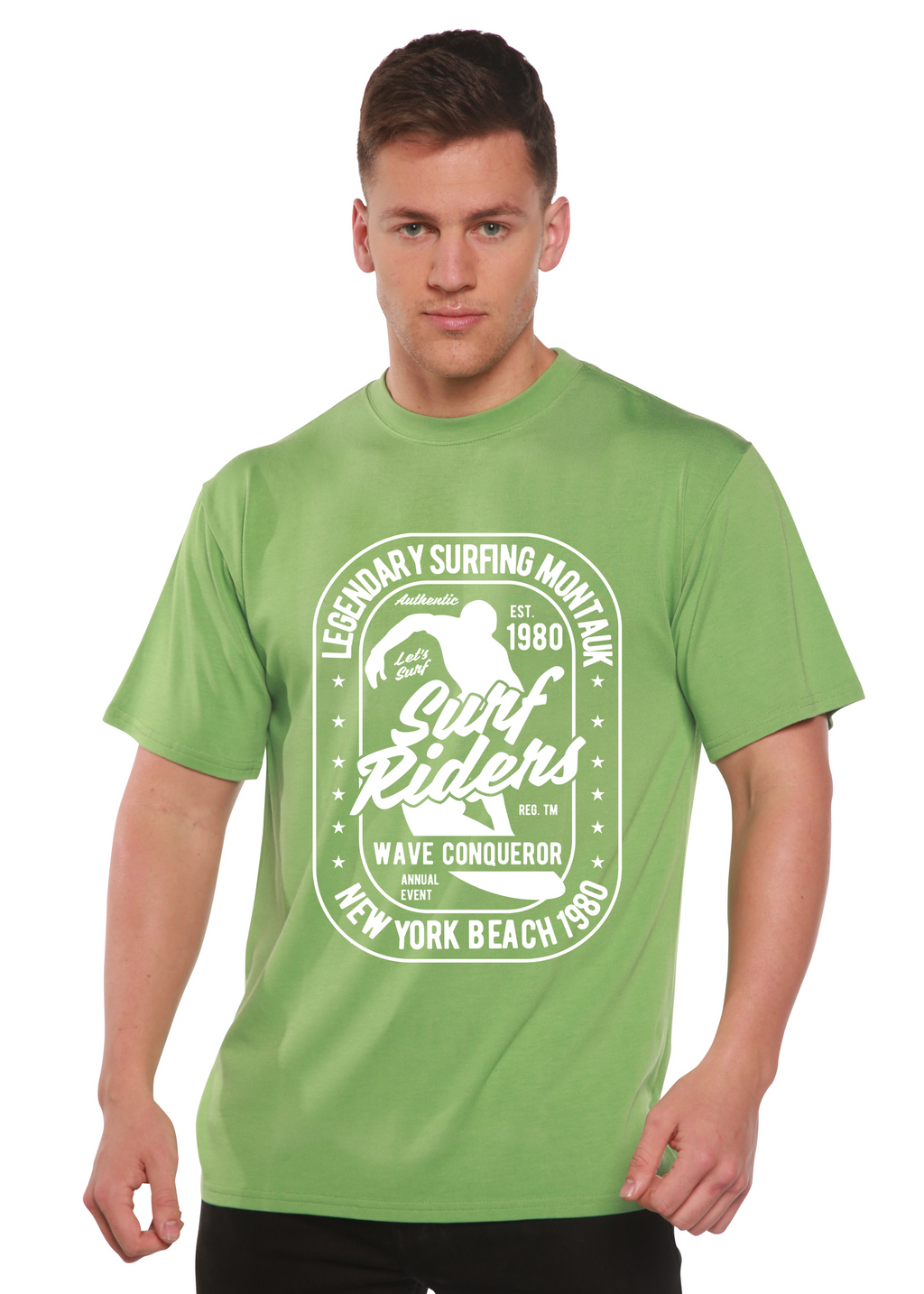 Surf Rider Spun Bamboo® Men's Bamboo Viscose/Organic Cotton Short Sleeve Graphic T-Shirt - The7Letter