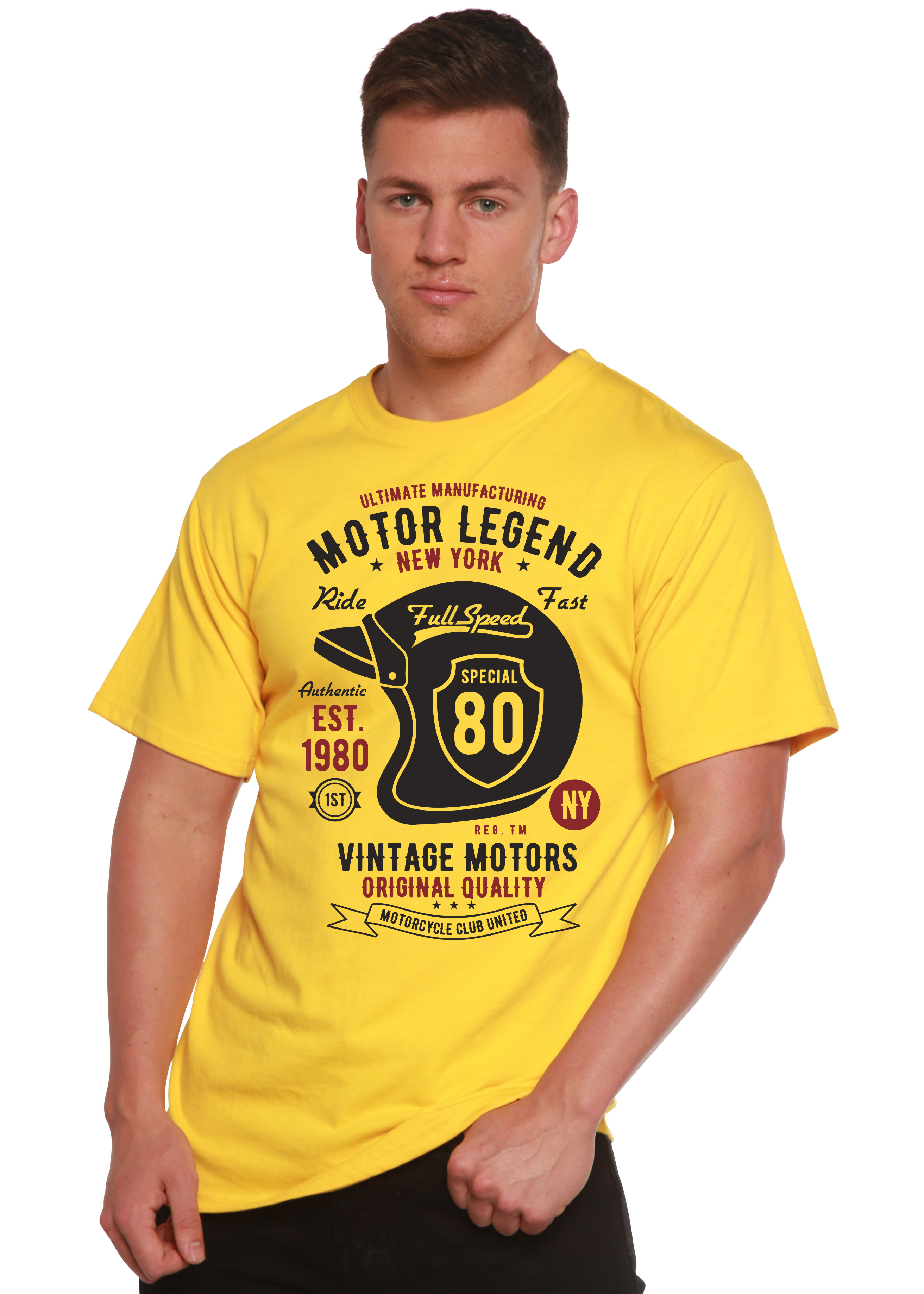 Motor Legend Helmet Men's Bamboo Viscose/Organic Cotton Short Sleeve Graphic T-Shirt - The7Letter