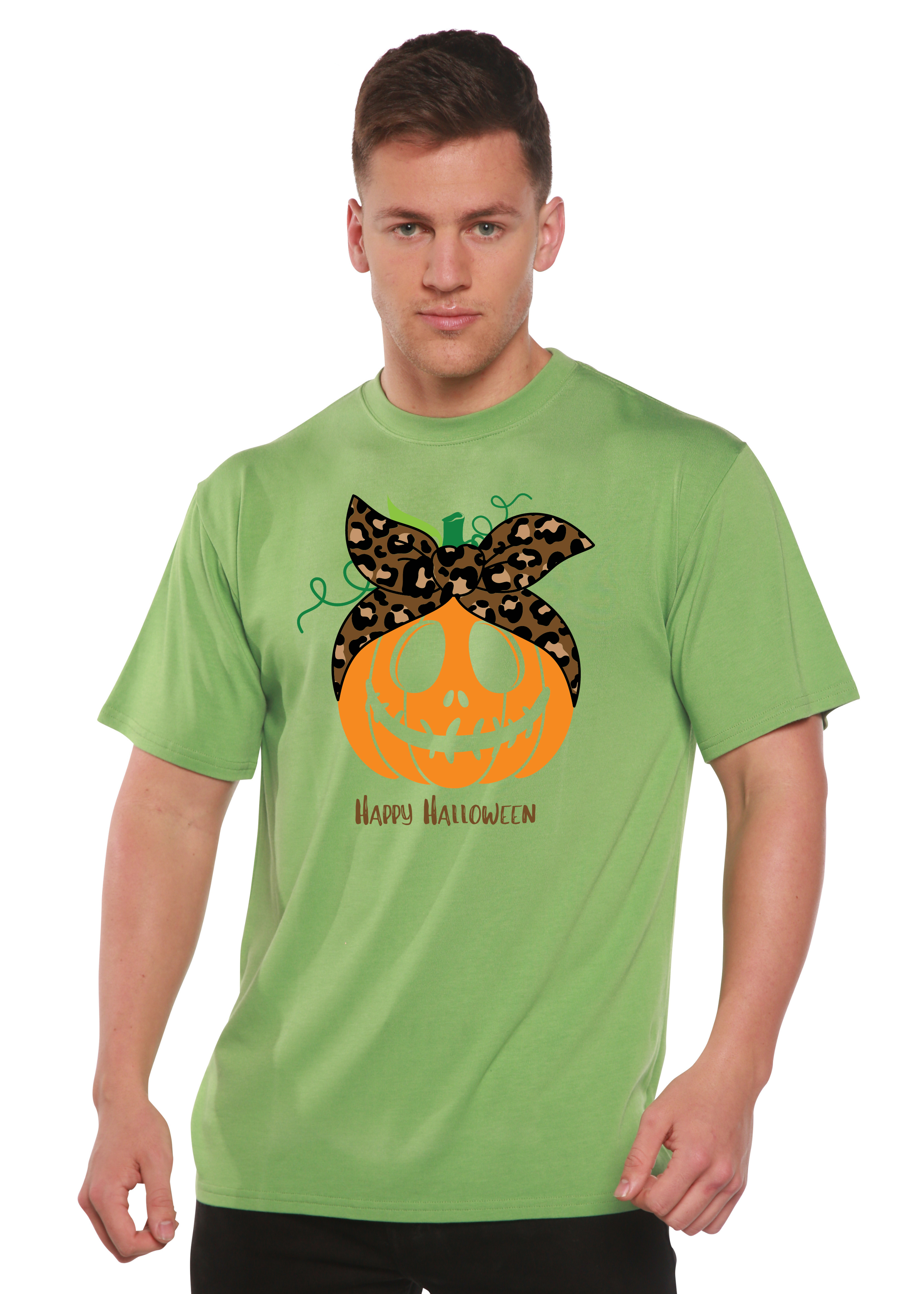Happy Halloween Men's Bamboo Viscose/Organic Cotton Short Sleeve Graphic T-Shirt - The7Letter