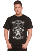 Built For Speed Men's Bamboo Viscose/Organic Cotton Short Sleeve Graphic T-Shirt - The7Letter