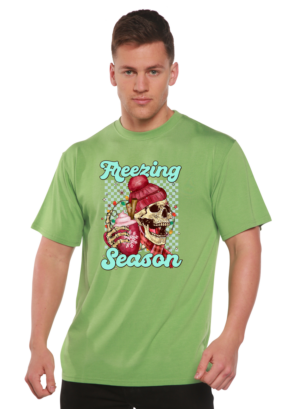 Freezing Season Unisex Bamboo Viscose/Organic Cotton Short Sleeve Graphic T-Shirt - The7Letter