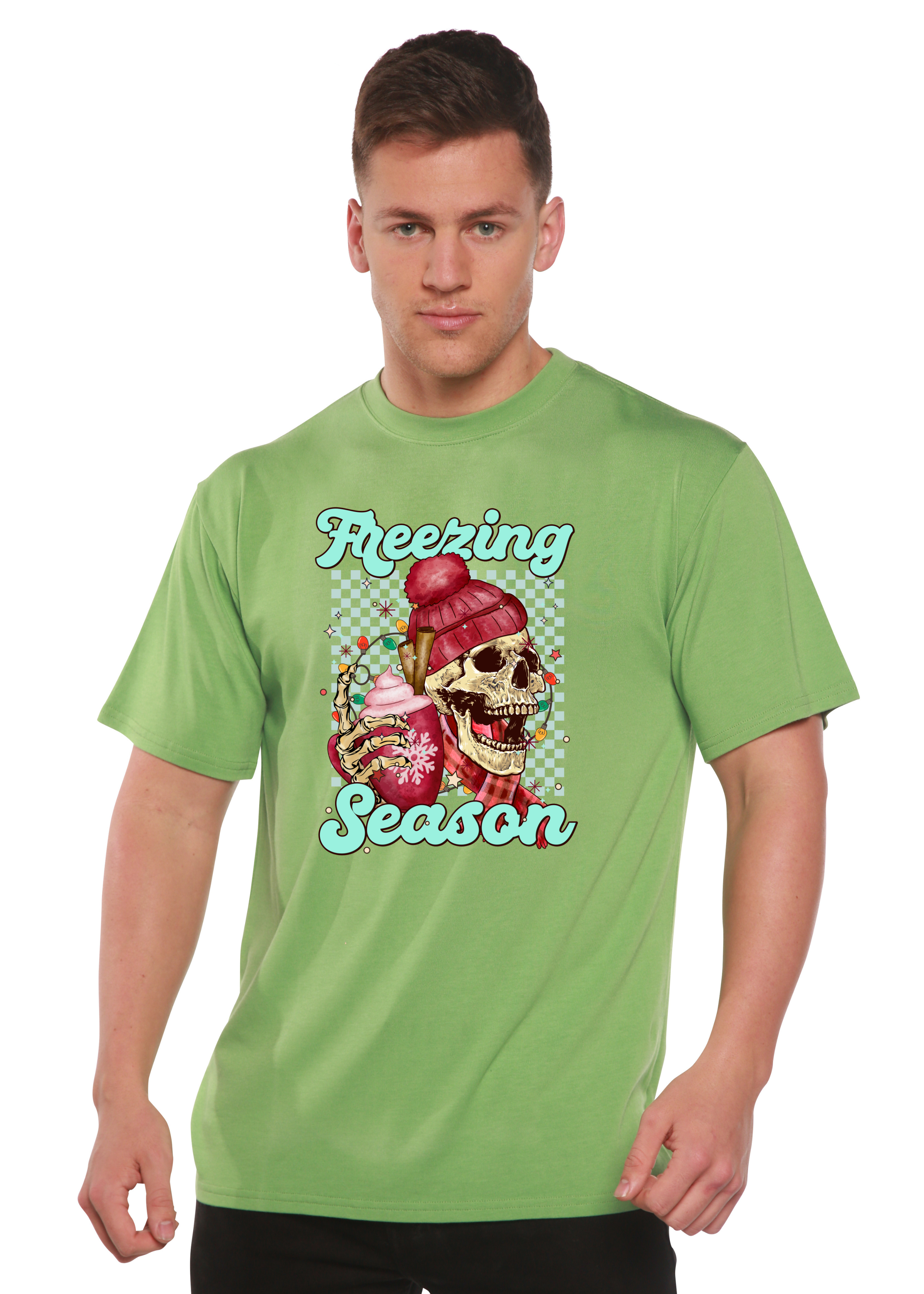 Freezing Season Unisex Bamboo Viscose/Organic Cotton Short Sleeve Graphic T-Shirt - The7Letter