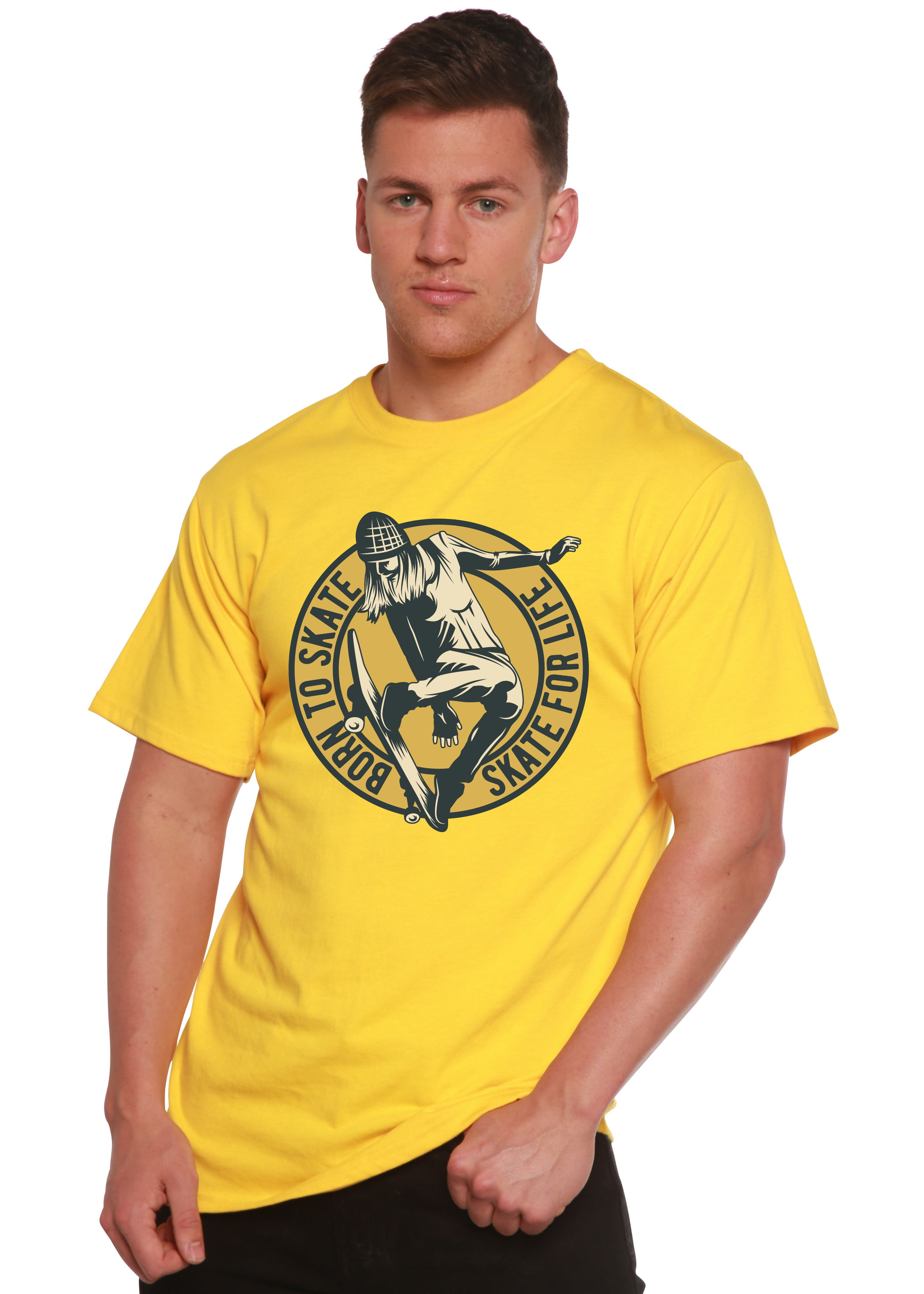 Skate For Life Men's Bamboo Viscose/Organic Cotton Short Sleeve Graphic T-Shirt - The7Letter