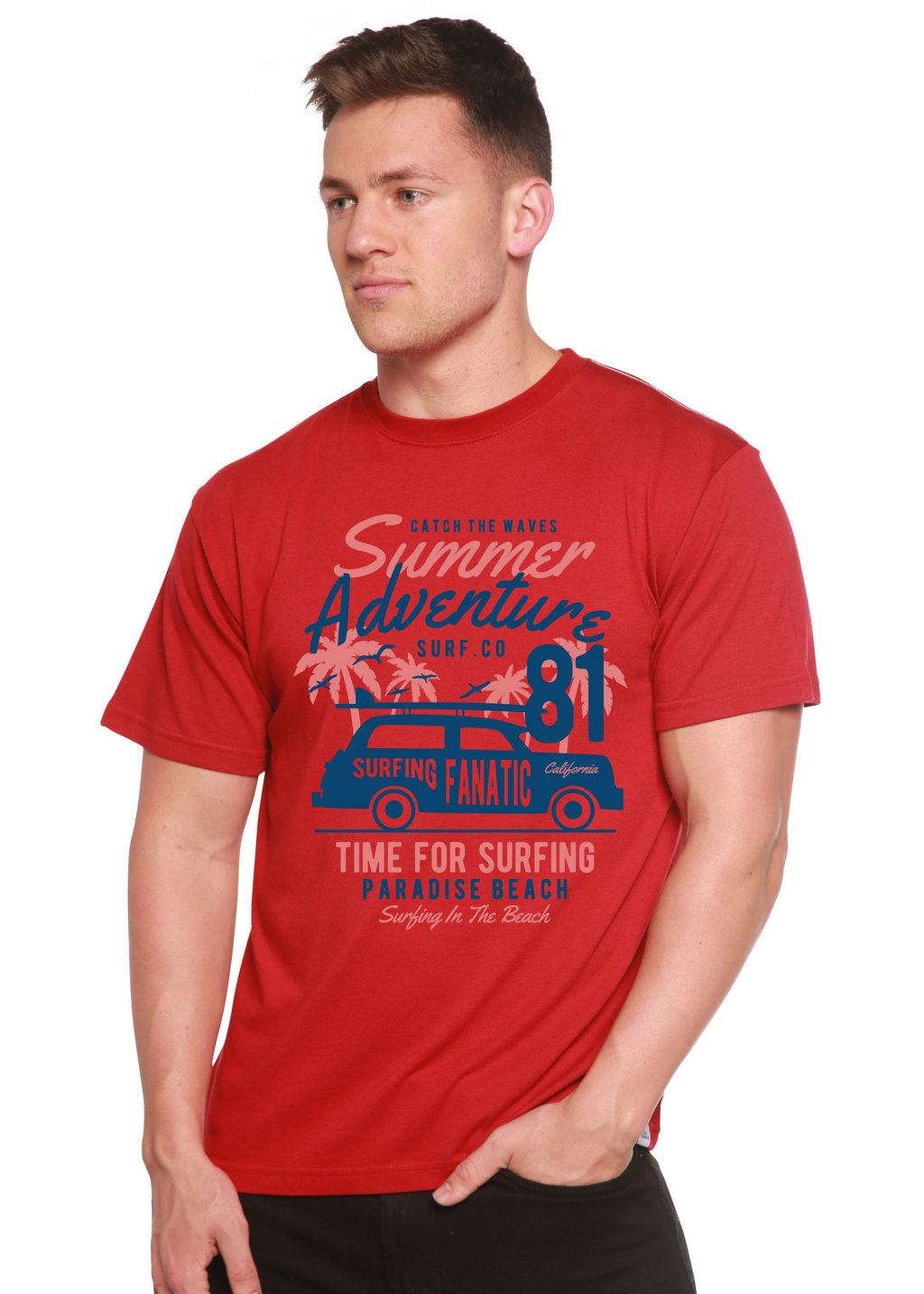 Sammer Adventure Spun Bamboo® Men's Bamboo Viscose/Organic Cotton Short Sleeve Graphic T-Shirt - The7Letter