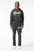 Jordan Craig Paradise Tour Fleece Stacked Joggers - Charcoal