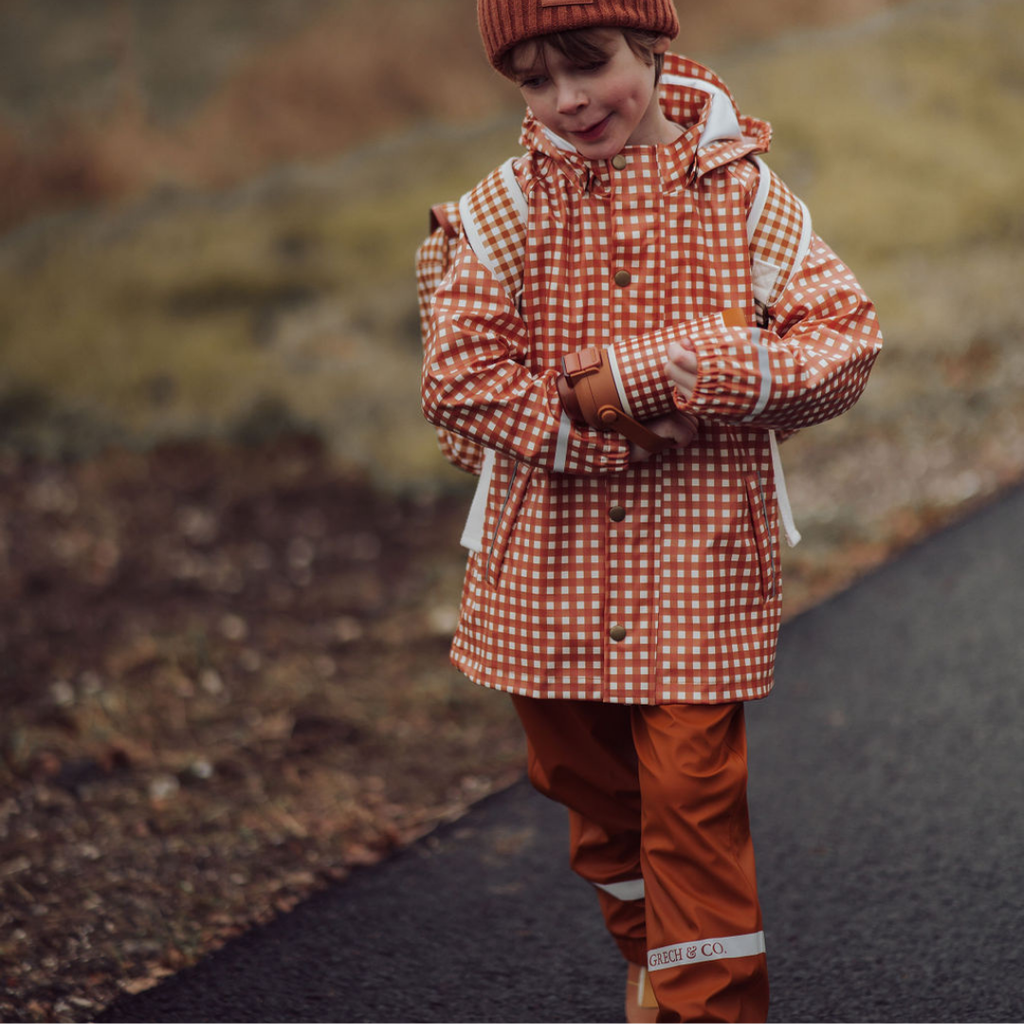 Fishtail Rain Jacket | Sienna Gingham - The7Letter