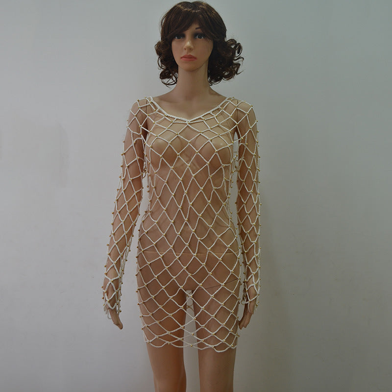 Robe sans manches en crochet faite à la main pour femme, par-dessus de maillot de bain, vêtement de protection solaire pour l'été