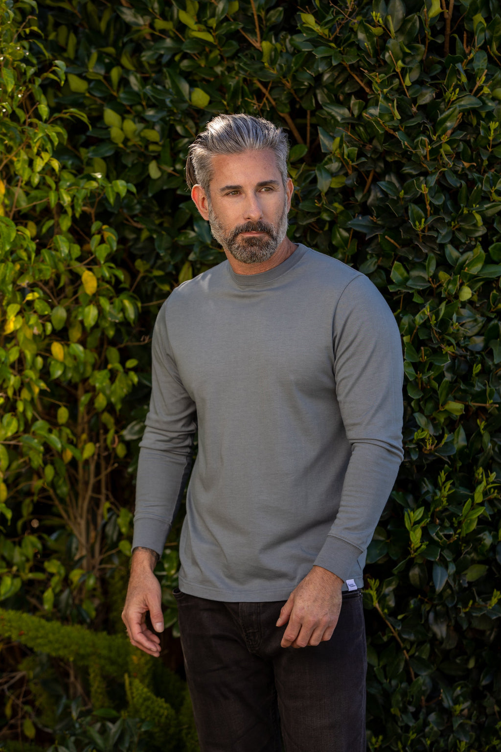 Men's Bamboo Viscose/Organic Cotton Long Sleeve T-Shirt - The7Letter