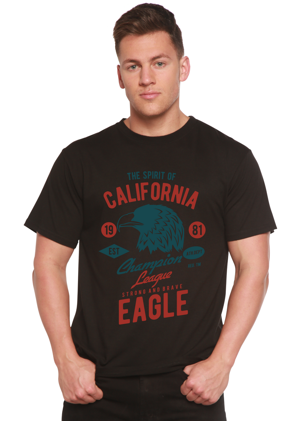The Spirit of Spun Bamboo® Men's Bamboo Viscose/Organic Cotton Short Sleeve Graphic T-Shirt - The7Letter