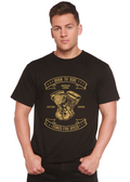 Born To Ride Men's Bamboo Viscose/Organic Cotton Short Sleeve Graphic T-Shirt - The7Letter