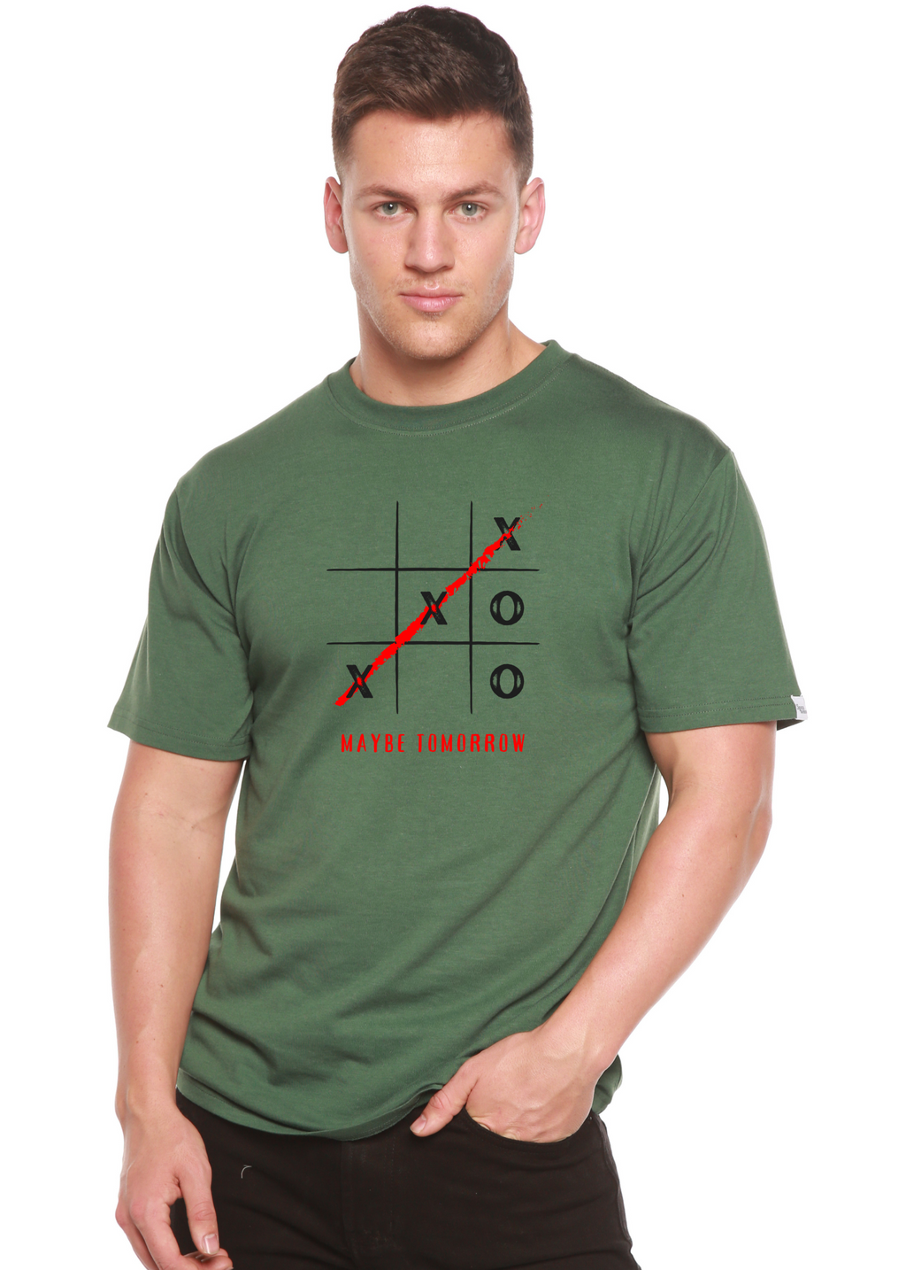 Maybe Tomorrow Unisex Bamboo/Cotton Graphic T-Shirt - The7Letter