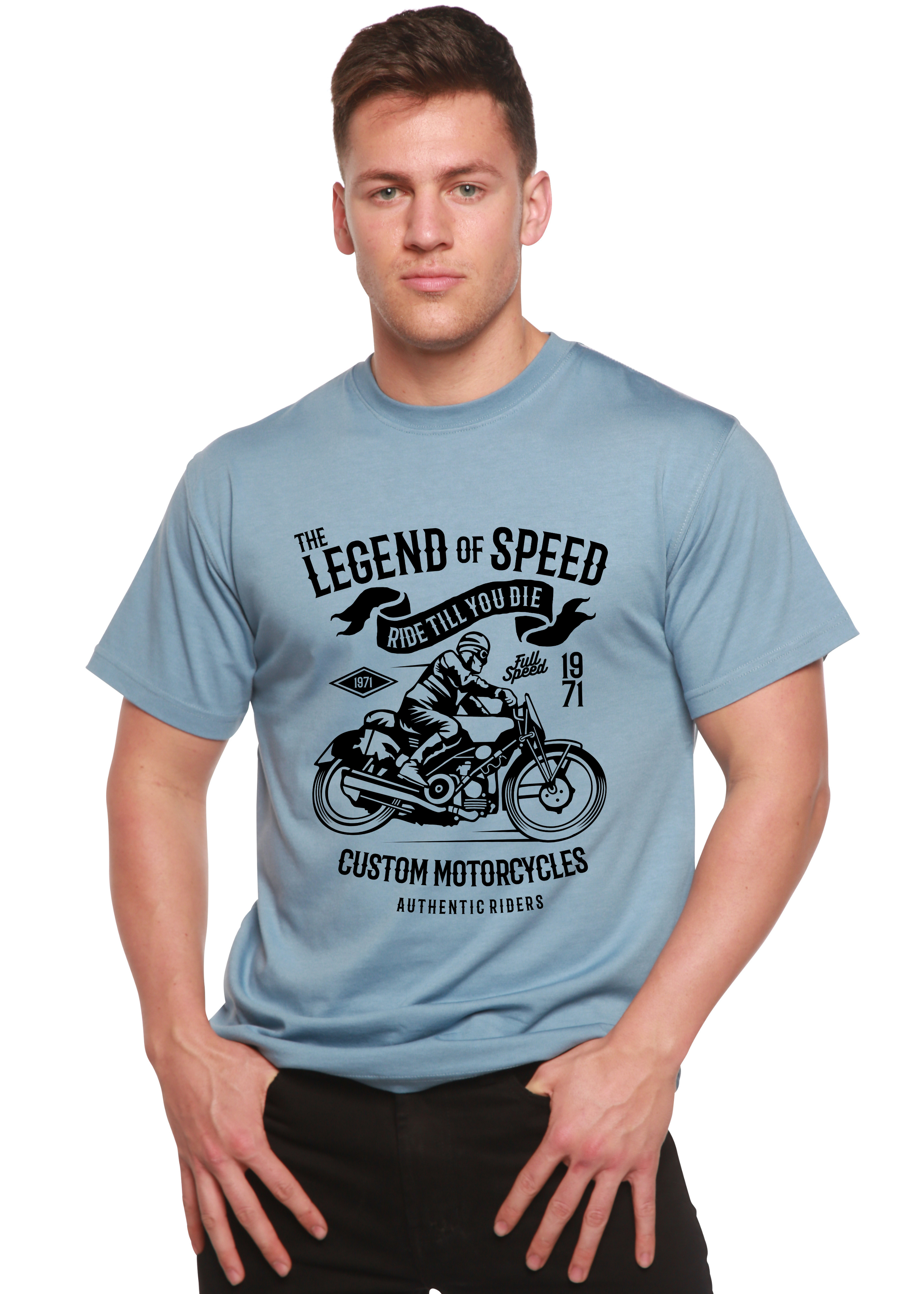 The Legend of Speed Spun Bamboo® Men's Bamboo Viscose/Organic Cotton Short Sleeve Graphic T-Shirt - The7Letter