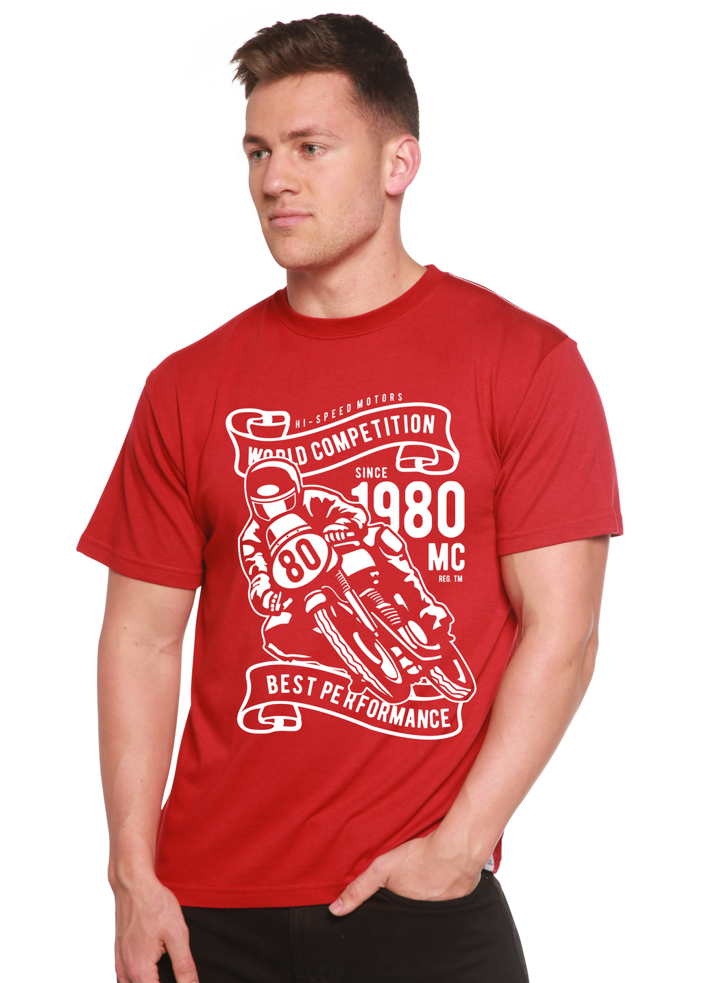 World Competition Men's Bamboo Viscose/Organic Cotton Short Sleeve Graphic Graphic T-Shirt - The7Letter