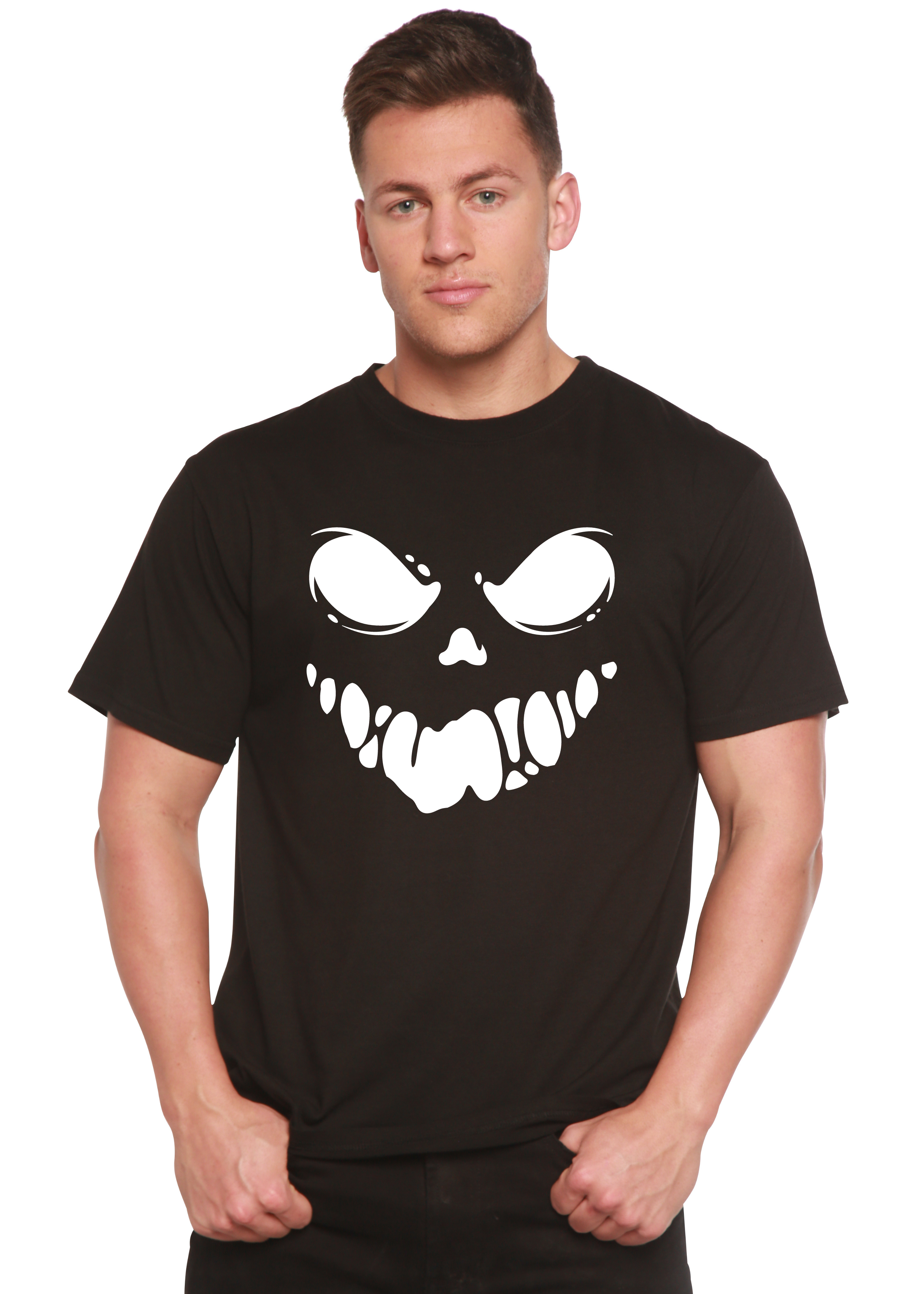 Halloween Boo Men's Bamboo Viscose/Organic Cotton Short Sleeve Graphic T-Shirt - The7Letter