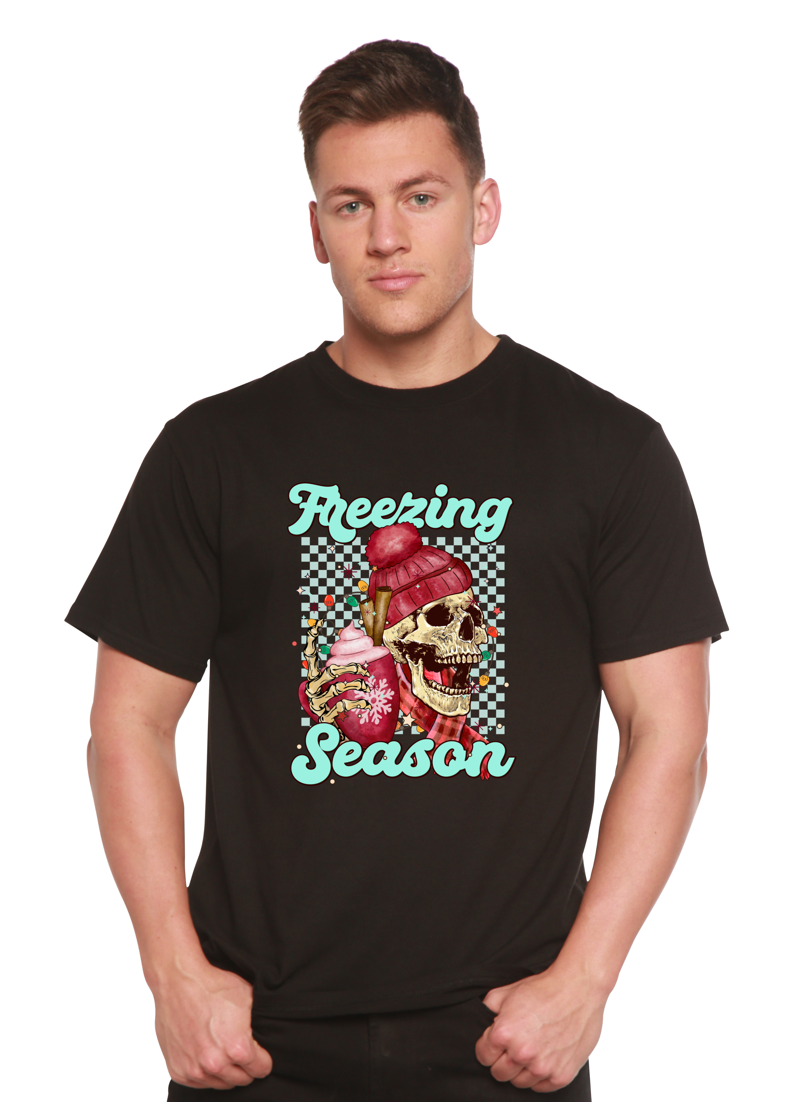 Freezing Season Unisex Bamboo Viscose/Organic Cotton Short Sleeve Graphic T-Shirt - The7Letter