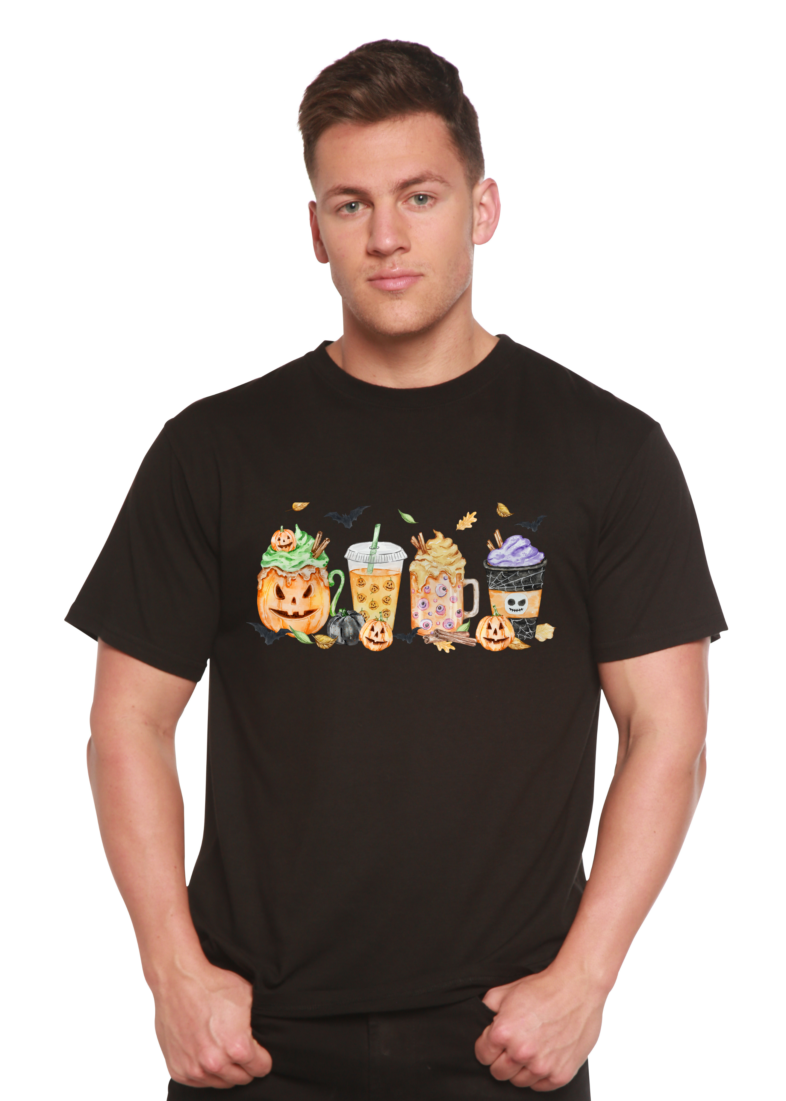 Happy Halloween Men's Bamboo Viscose/Organic Cotton Short Sleeve Graphic T-Shirt - The7Letter