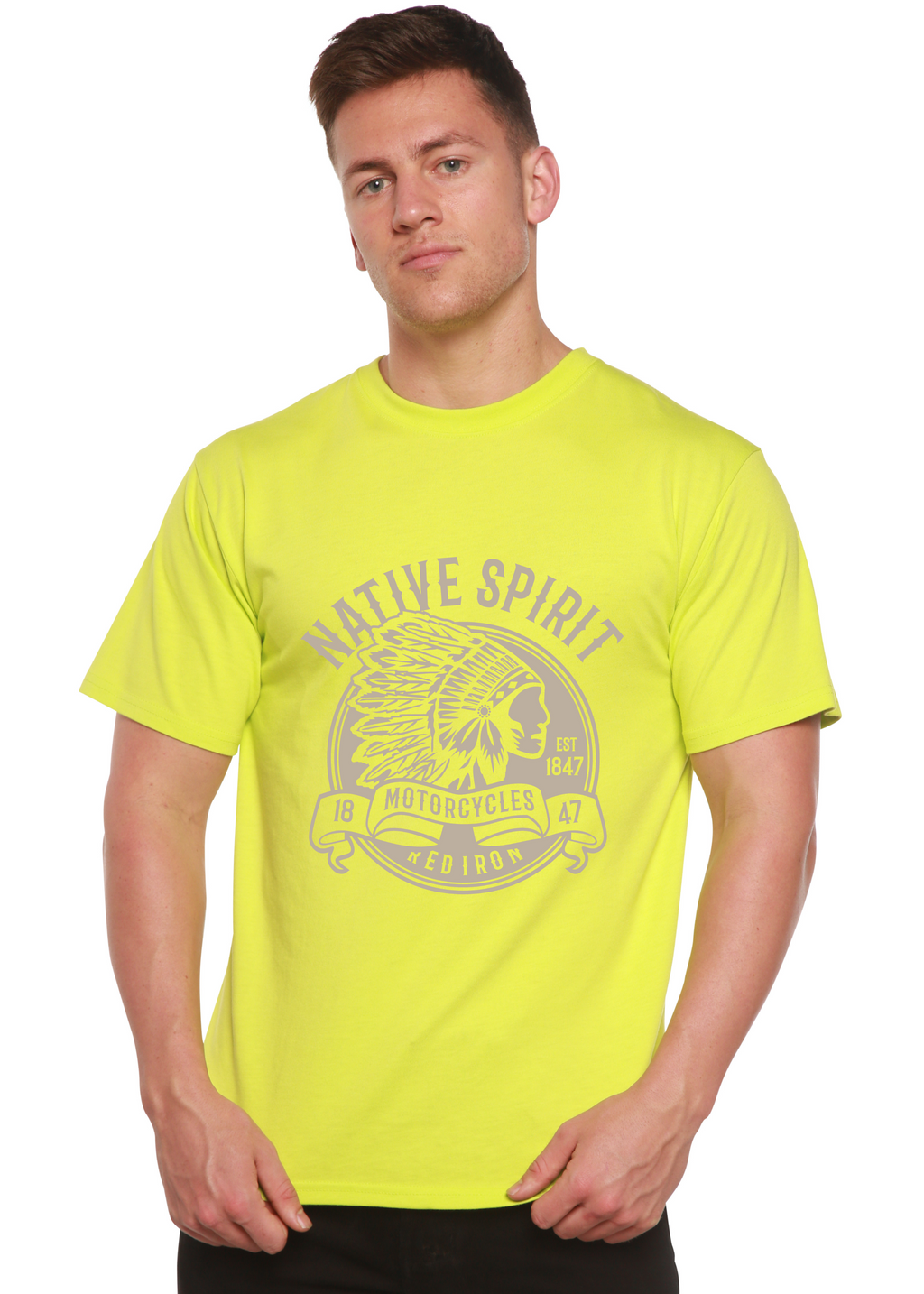 Native Spirit Spun Bamboo® Men's Bamboo Viscose/Organic Cotton Short Sleeve Graphic T-Shirt - The7Letter