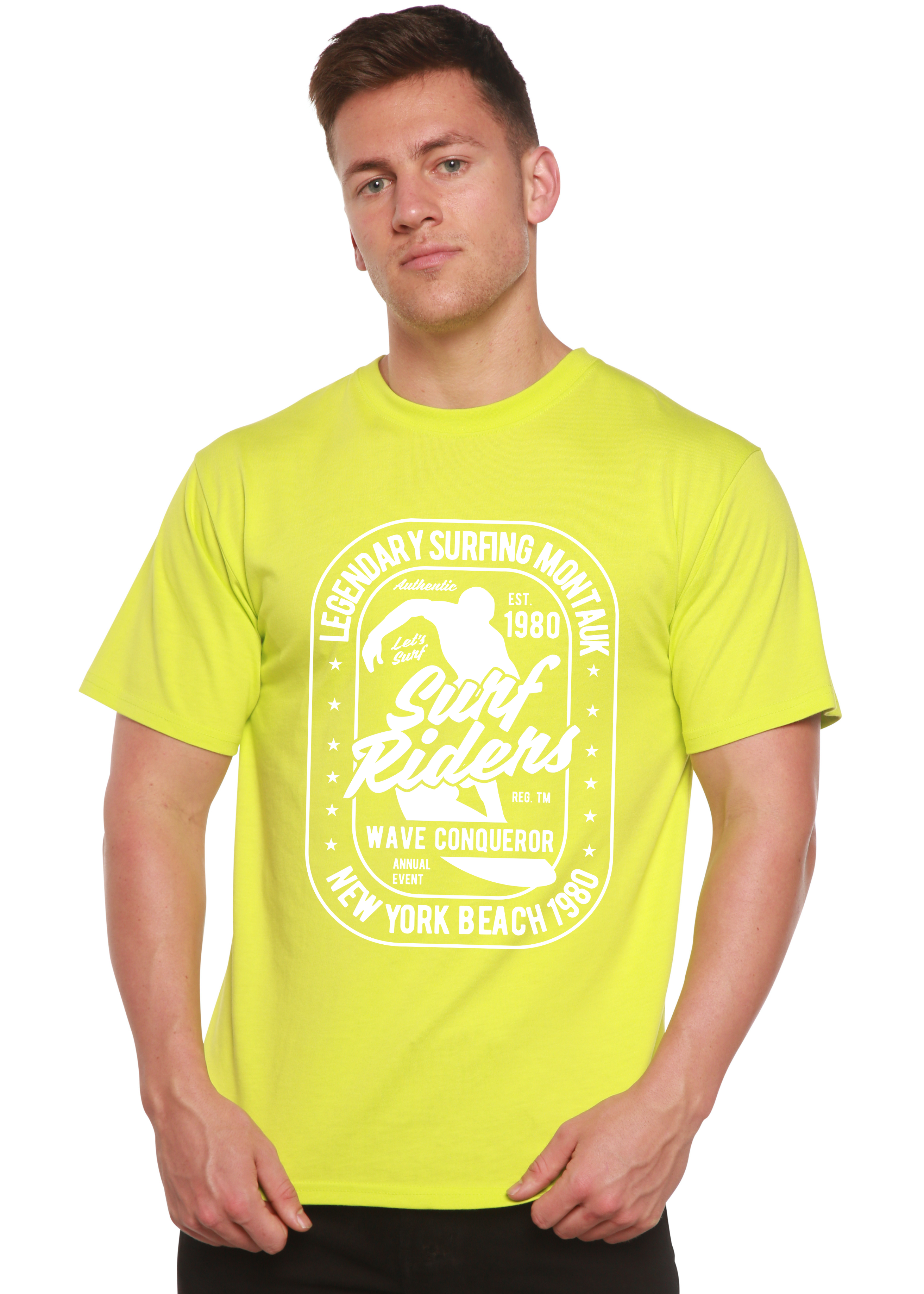 Surf Rider Spun Bamboo® Men's Bamboo Viscose/Organic Cotton Short Sleeve Graphic T-Shirt - The7Letter