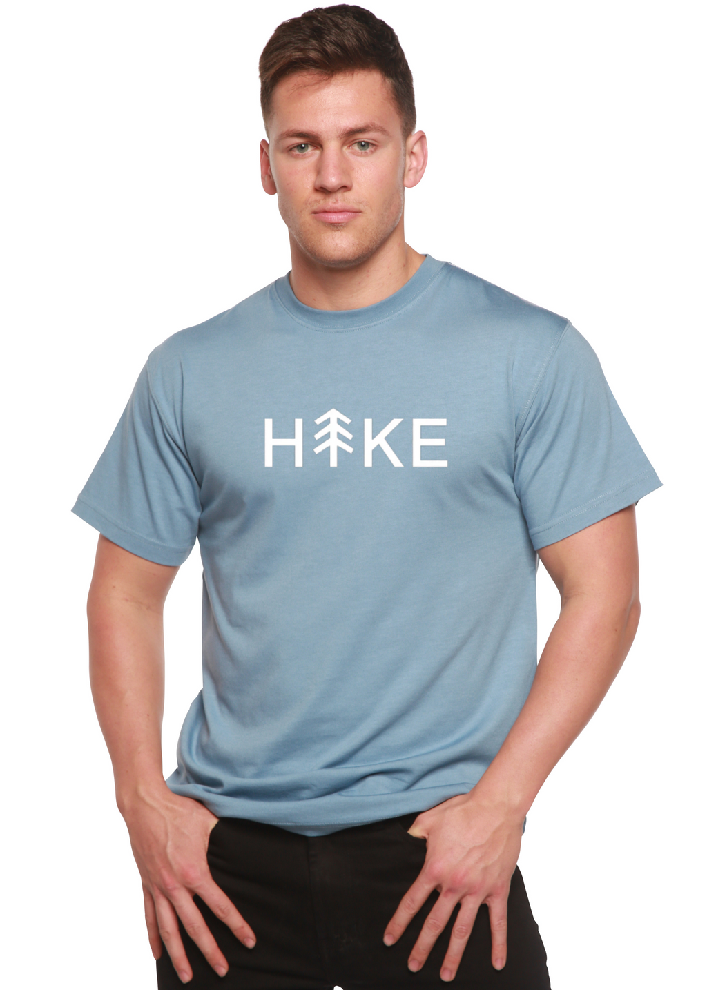 Hike Men's Bamboo Viscose/Organic Cotton Short Sleeve Graphic T-Shirt - The7Letter