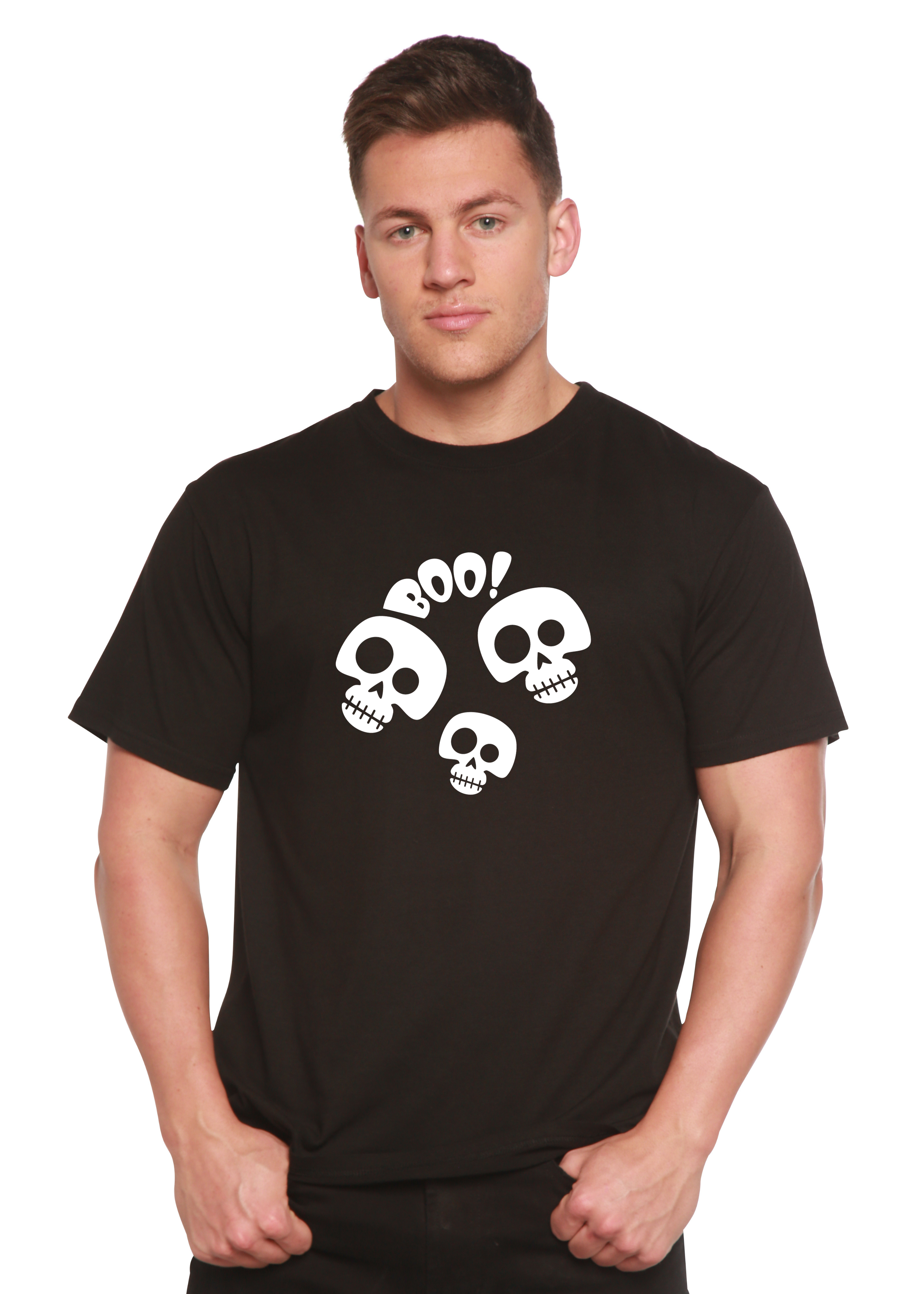 Halloween Boo Unisex Bamboo Viscose/Organic Cotton Short Sleeve Graphic T-Shirt - The7Letter