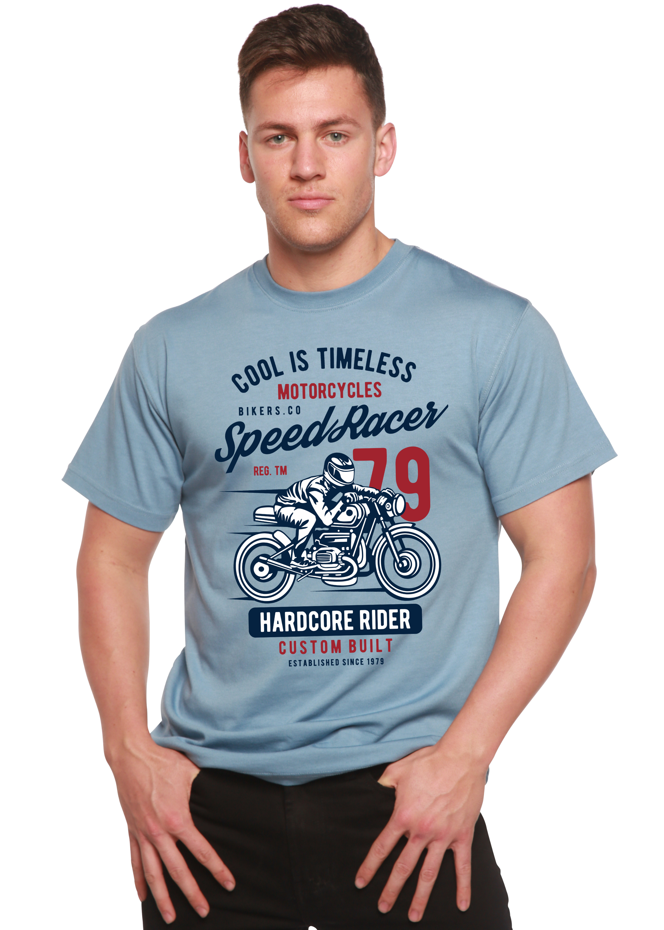 Speed Racer Spun Bamboo® Men's Bamboo Viscose/Organic Cotton Short Sleeve Graphic T-Shirt - The7Letter