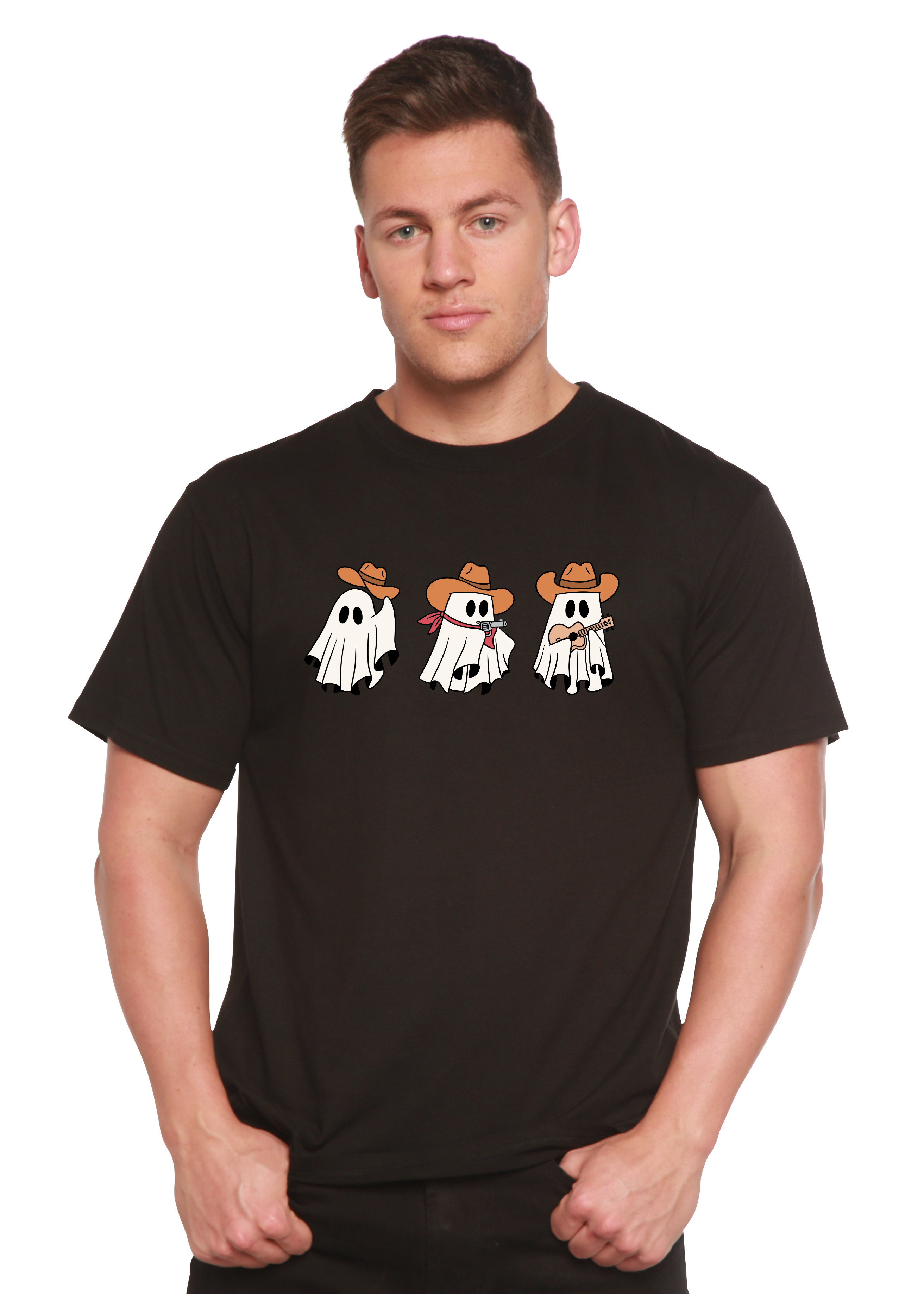 Cowboy Ghosts Unisex Bamboo Viscose/Organic Cotton Short Sleeve Graphic T-Shirt - The7Letter