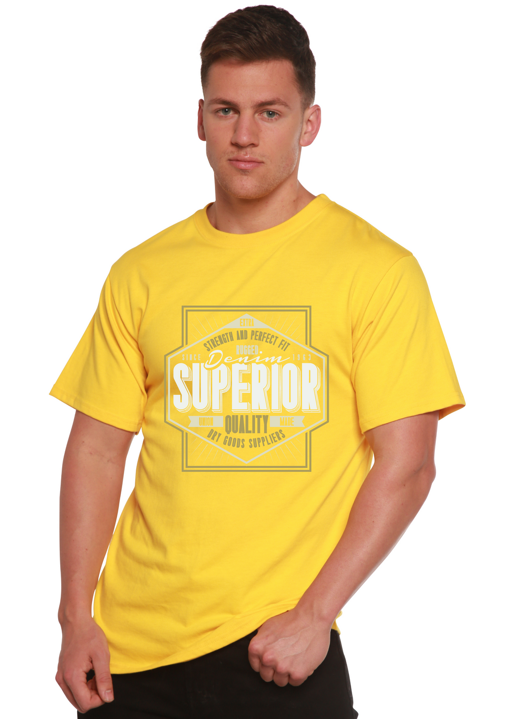 Superior Quality Men's Bamboo Viscose/Organic Cotton Short Sleeve Graphic T-Shirt - The7Letter