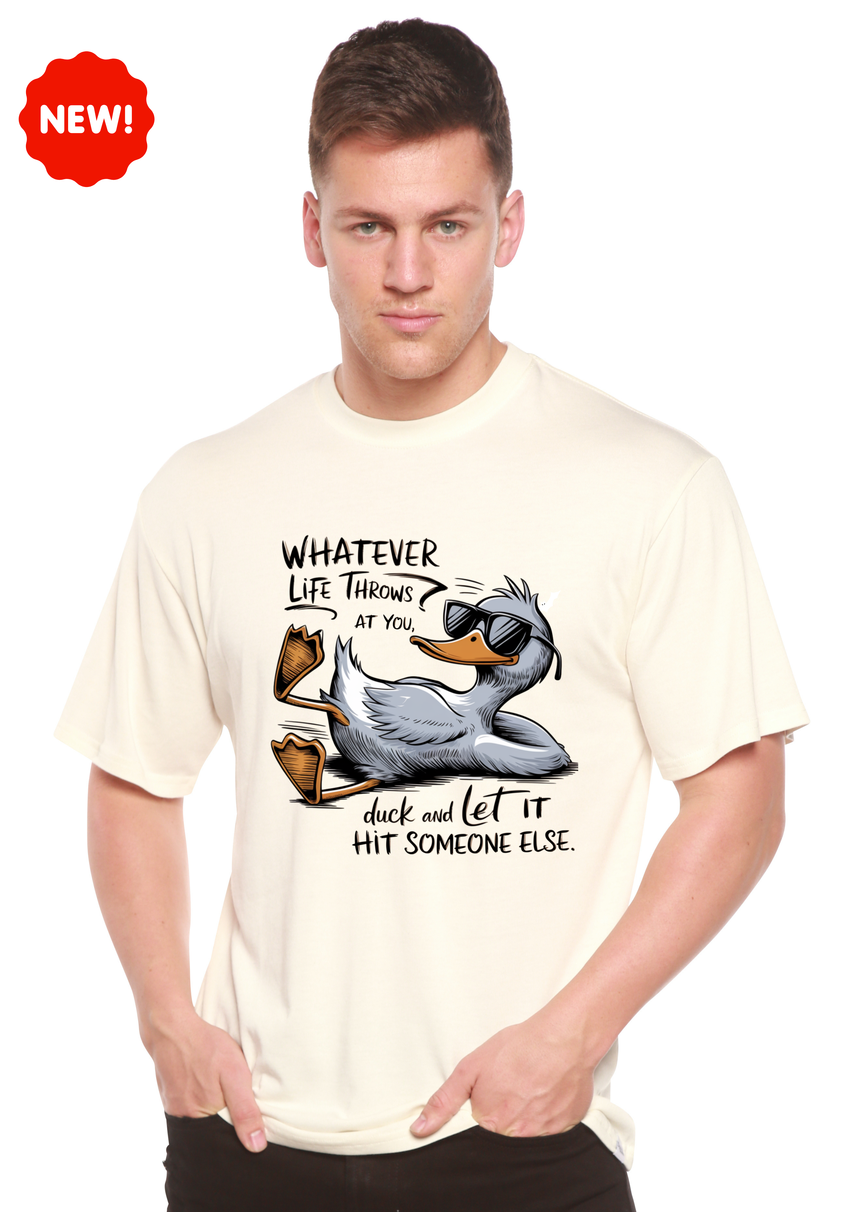 Whatever Life Throws at You Funny Unisex Bamboo/Cotton Graphic T-Shirt - The7Letter