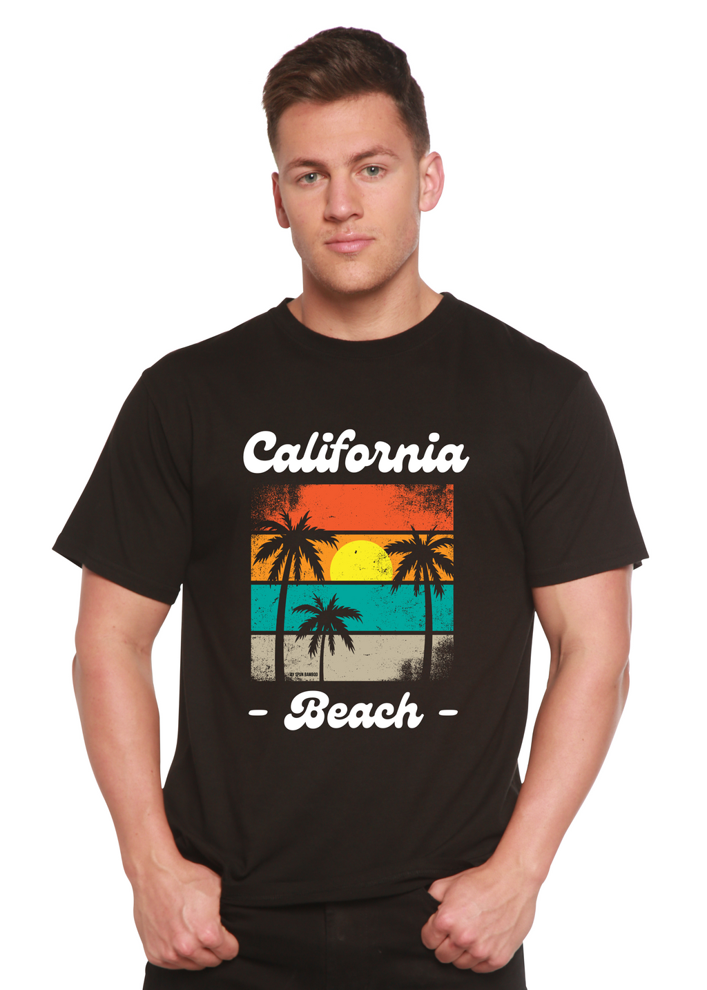 California Beach Unisex Bamboo Viscose/Organic Cotton Short Sleeve Graphic T-Shirt - The7Letter