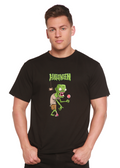 Halloween Green Monster Unisex Bamboo Viscose/Organic Cotton Short Sleeve Graphic T-Shirt - The7Letter