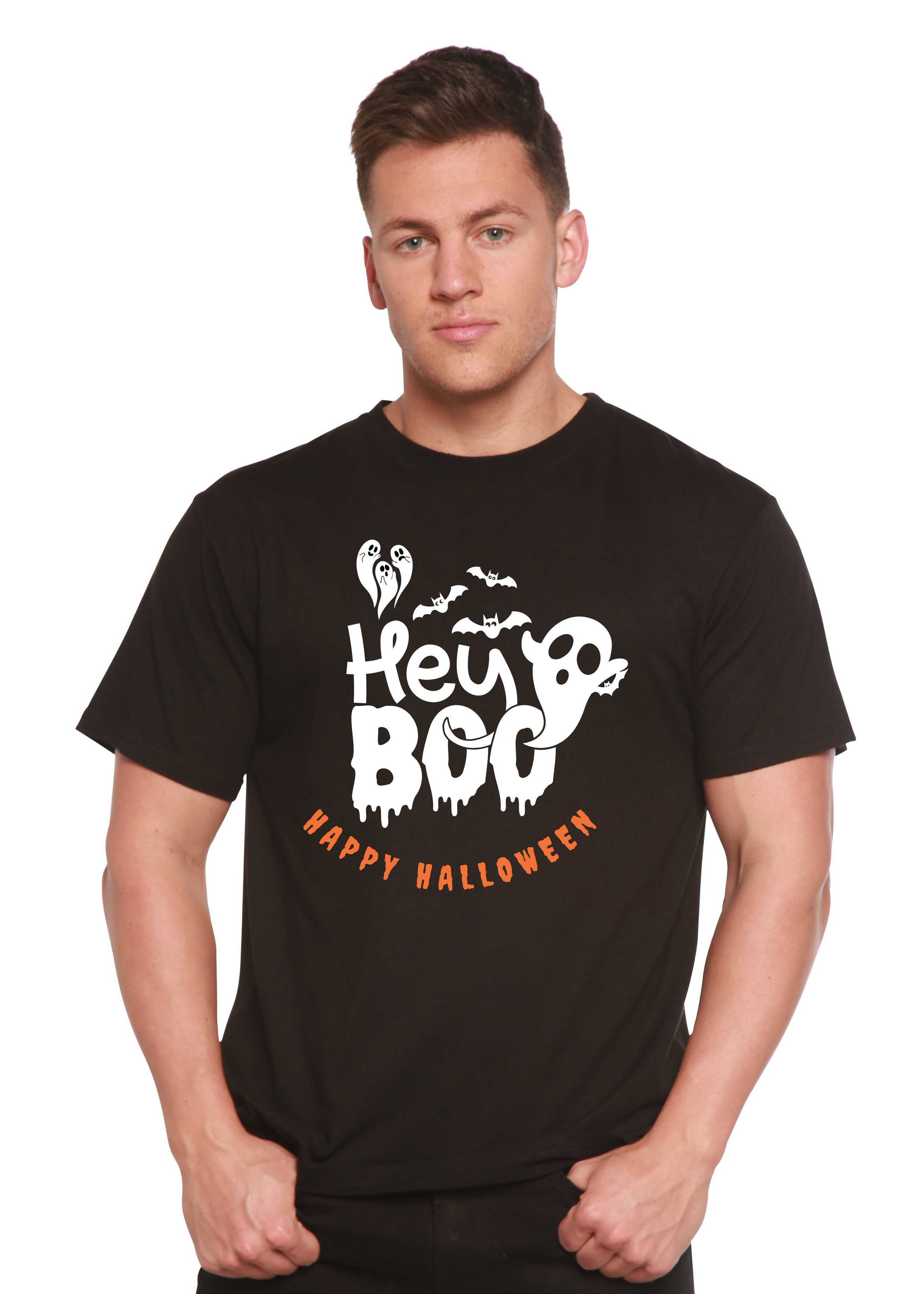 Hey Boo Men's Bamboo Viscose/Organic Cotton Short Sleeve Graphic T-Shirt - The7Letter