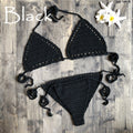 Crochet Bikini Bra Beach Swimsuit Yoga Sports Underwear