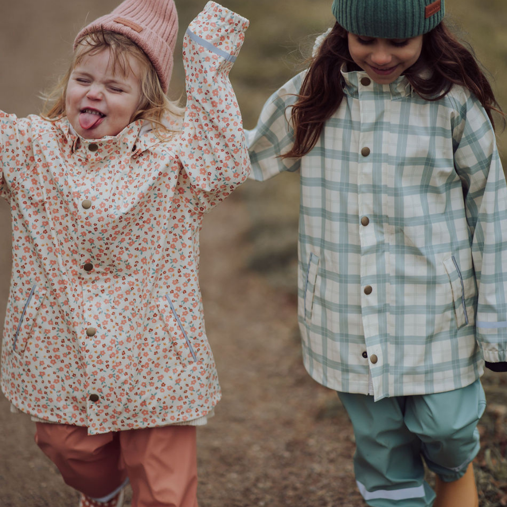 Fishtail Rain Jacket | Fern Plaid - The7Letter
