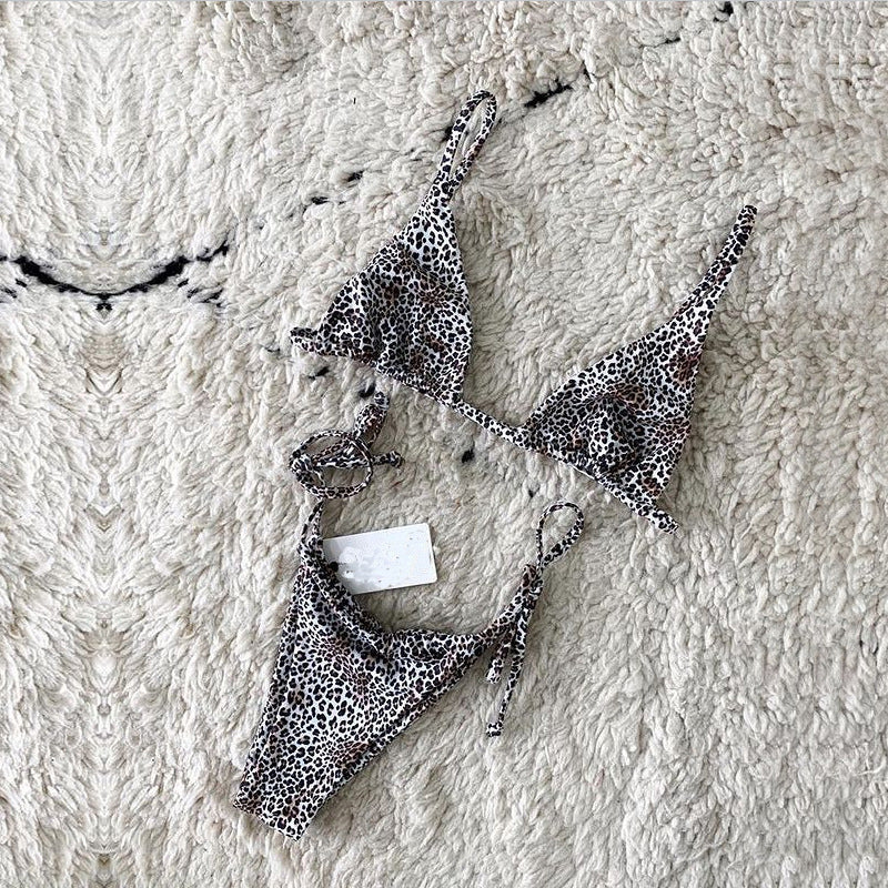 Sexy Micro Mini Bikini Set Solide Badeanzug Damen Thong Bademode