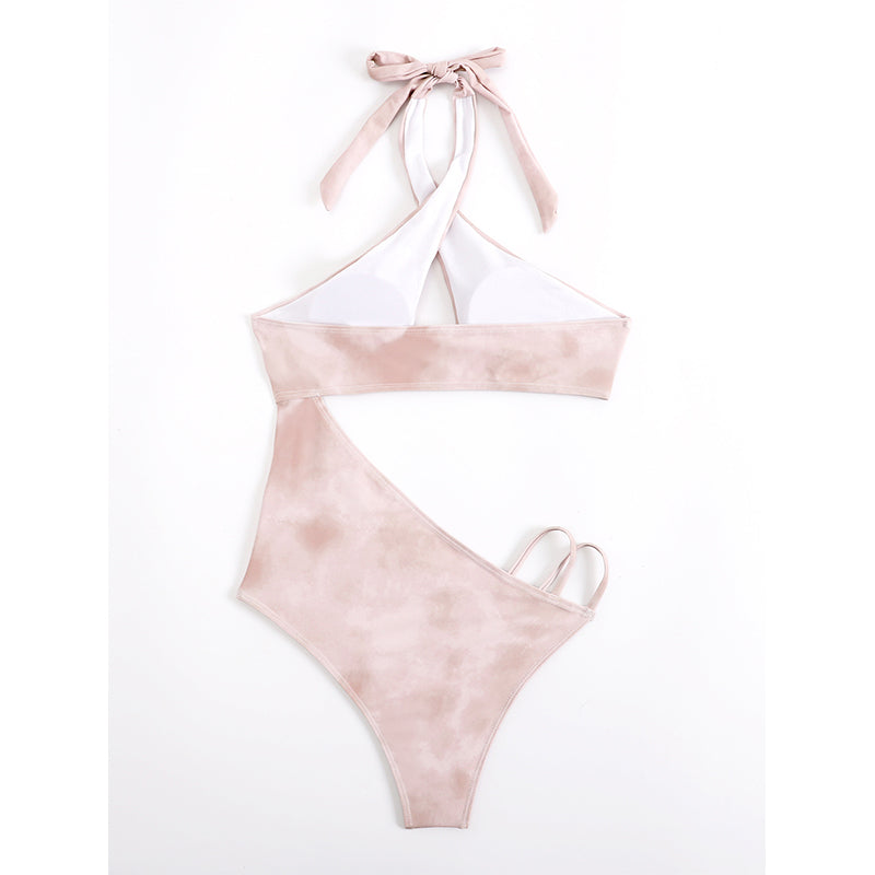 Maillot de bain une pièce push-up avec découpes et dos nu pour femme
