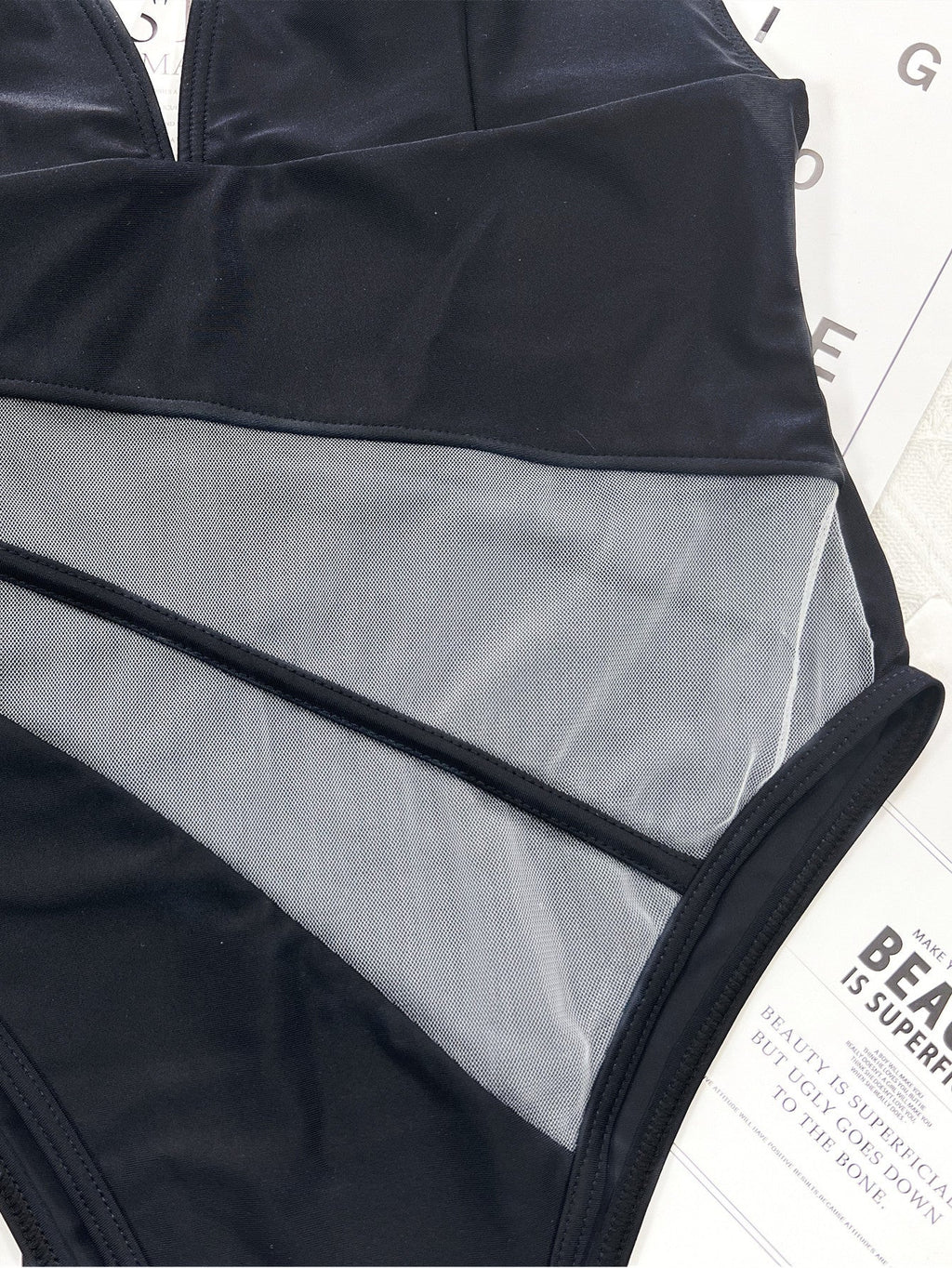 Maillot De Bain Une Pièce Femme Col V Monokini
